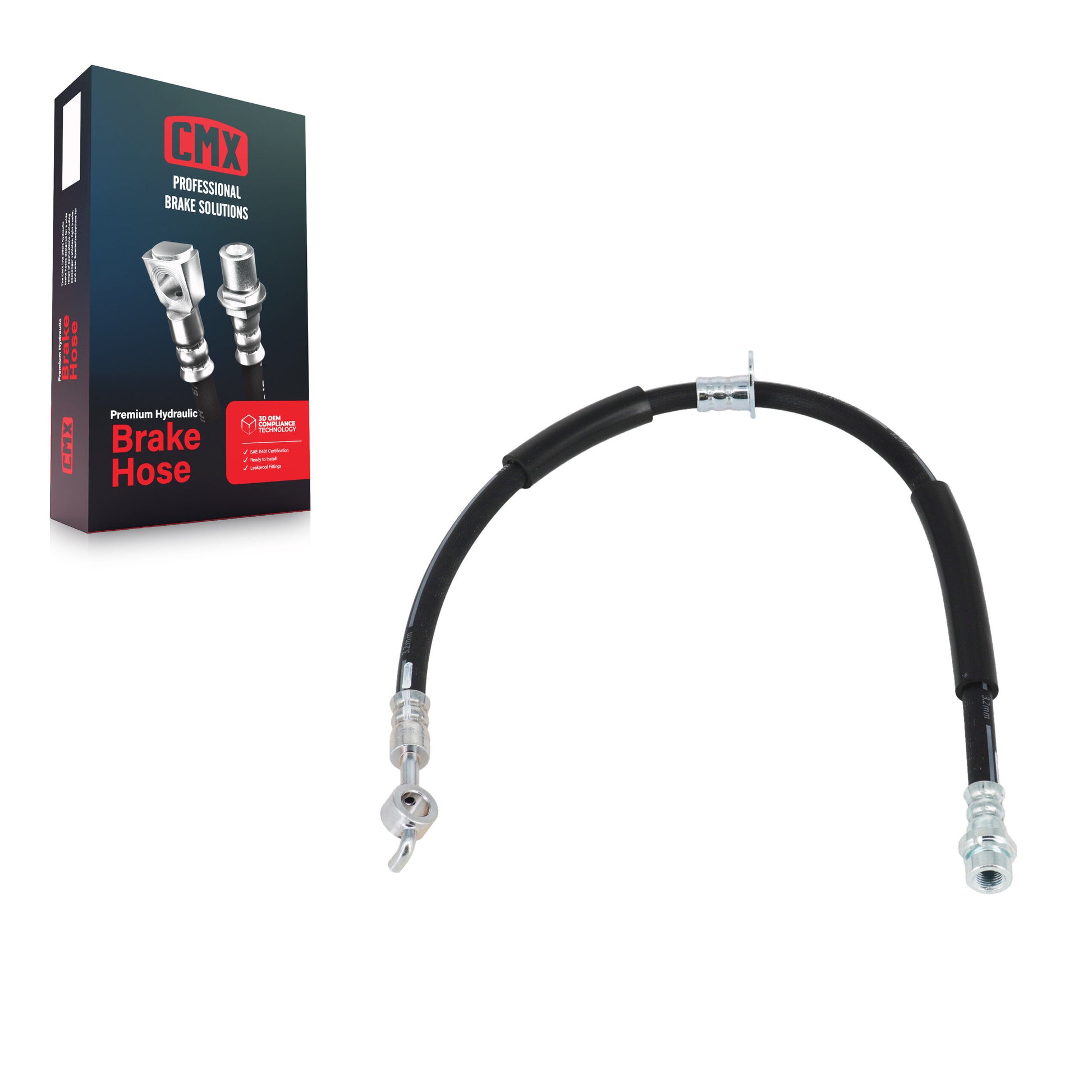 CMX 12-H622465 Brake Hydraulic Hose for 2015-2019 Ford Escape, Lincoln MKC - Rear