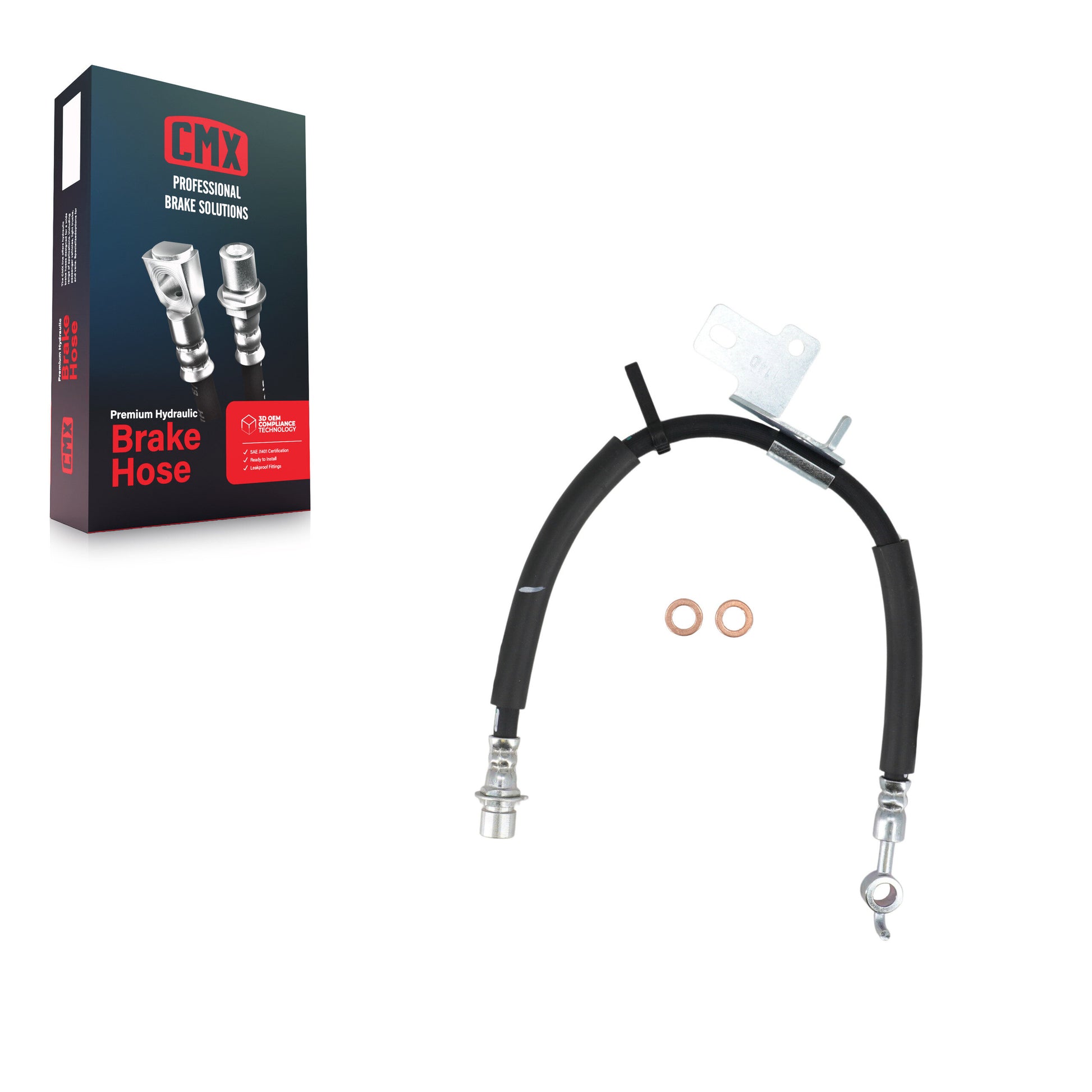 CMX 12-H622472 Brake Hydraulic Hose for 2015-2020 Ford F-150 - Front Right