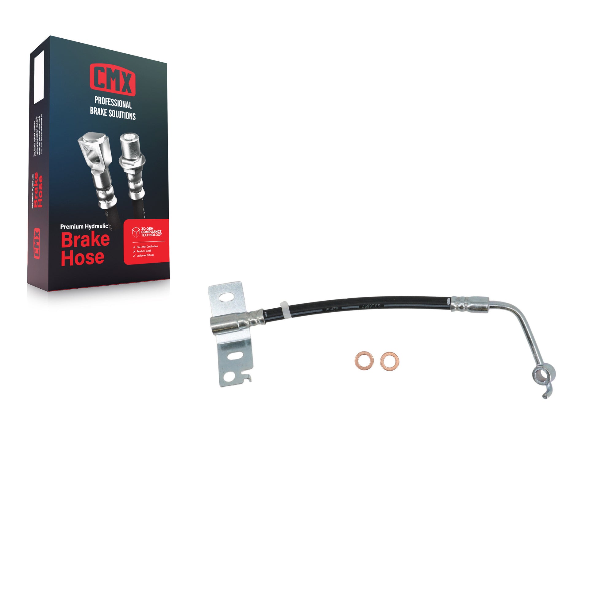 CMX 12-H622475 Brake Hydraulic Hose for 2015-2020 Ford F-150 - Rear Left