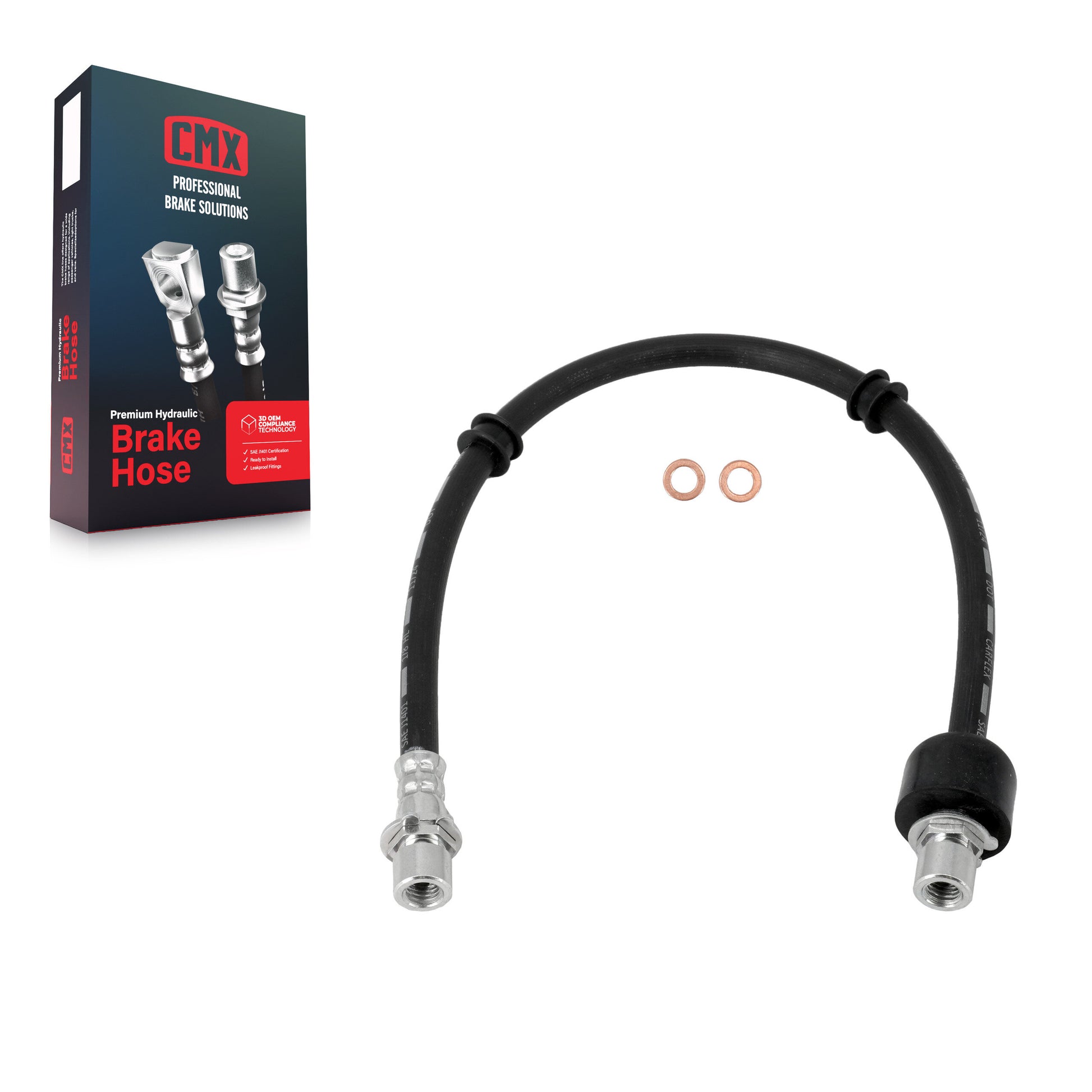 CMX 12-H622477 Brake Hydraulic Hose for 2015-2020 Ford F-150 - Rear Center