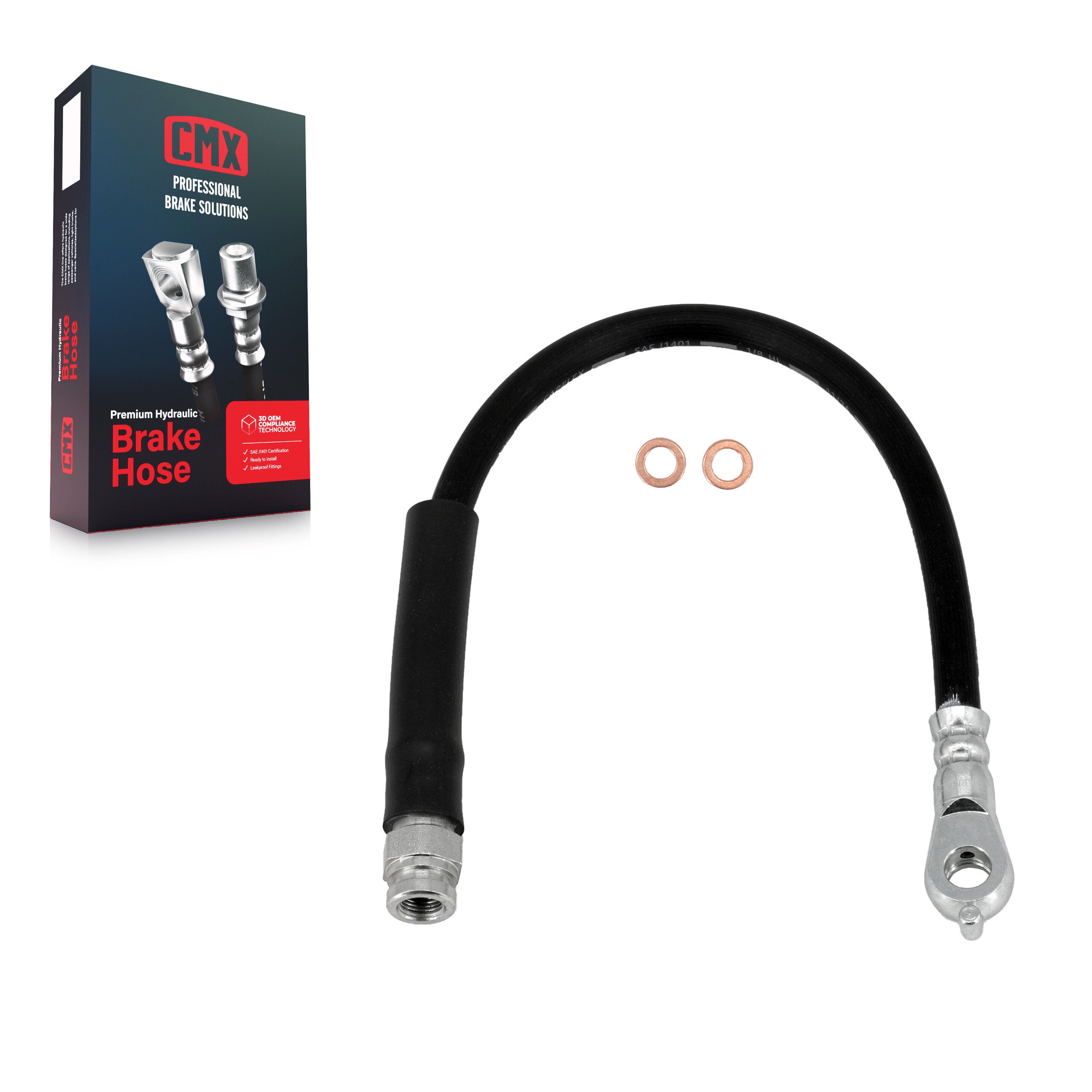 CMX 12-H622546 Brake Hydraulic Hose for 2016-2023 Mazda CX-5 - Rear