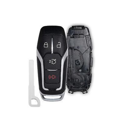 Smart Key Fob Shell Case for Ford Fusion Explorer Edge Mustang 2013-2017 M3N-A2C31243300 164-R8109 (4 Button)