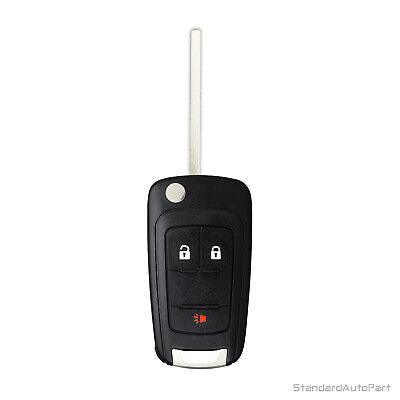 Flip Key Shell Case for Chevrolet Equinox Sonic GMC Terrain OHT01060512 5912543 (3 Button)