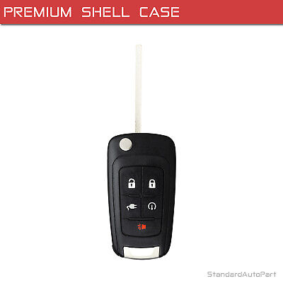 Flip Key Shell Case for Chevrolet Volt 2012-2016 OHT05918179 22923862 (5 Button)