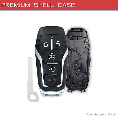 Smart Key Fob Shell Case for Ford Fusion Explorer Edge Mustang Lincoln MKZ MKC MKX 2013-2020 M3N-A2C31243300 5923896 ( 5-Button)