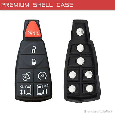 Remote Key Shell Case for Grand Caravan Journey Durango Ram Town and Country 2008-2020 M3N5WY783X (7 Button)