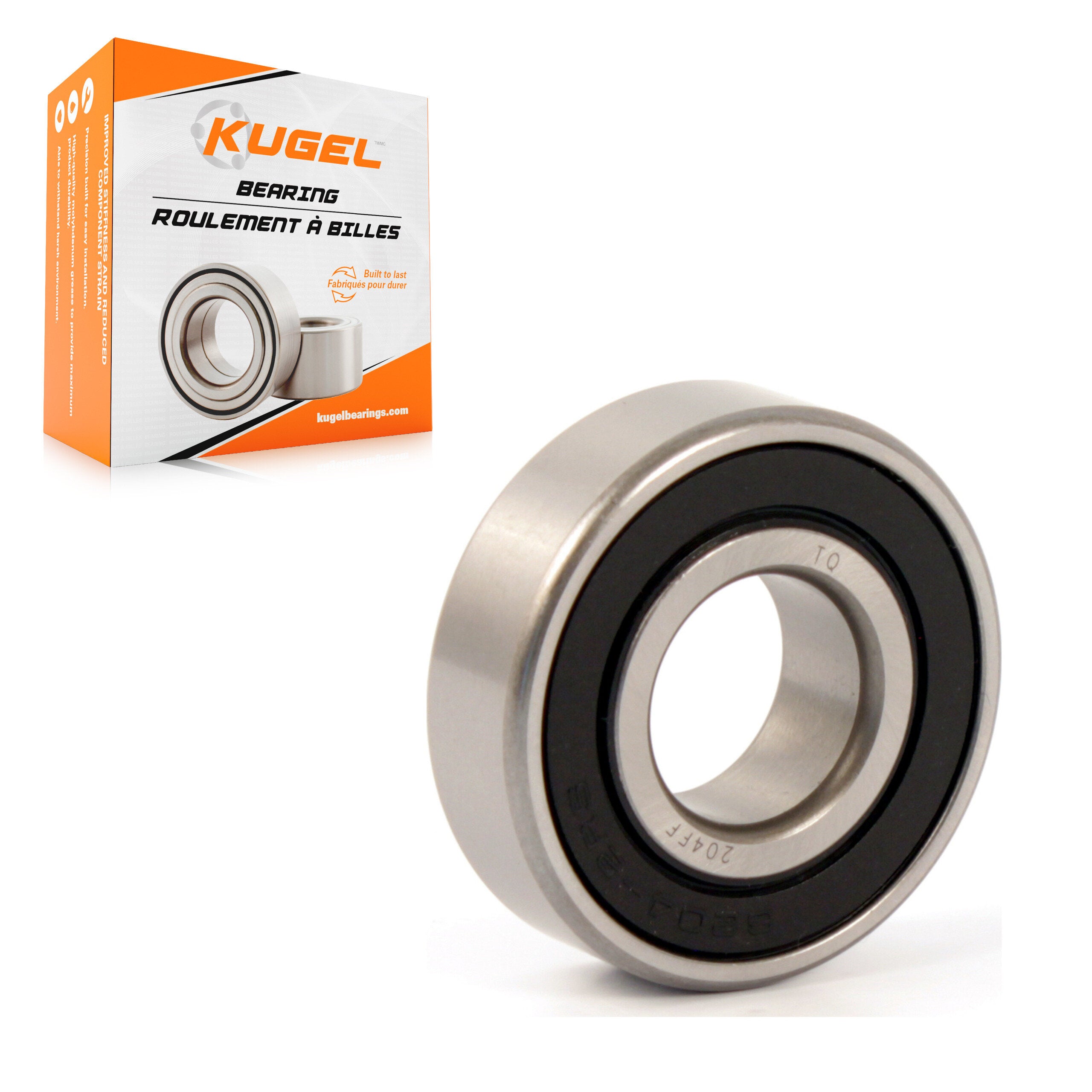 Kugel 70-204FF Clutch Pilot Bearing for 1983-2018 Hino 198, Hino 258ALP, Hino 268A - Rear Outer