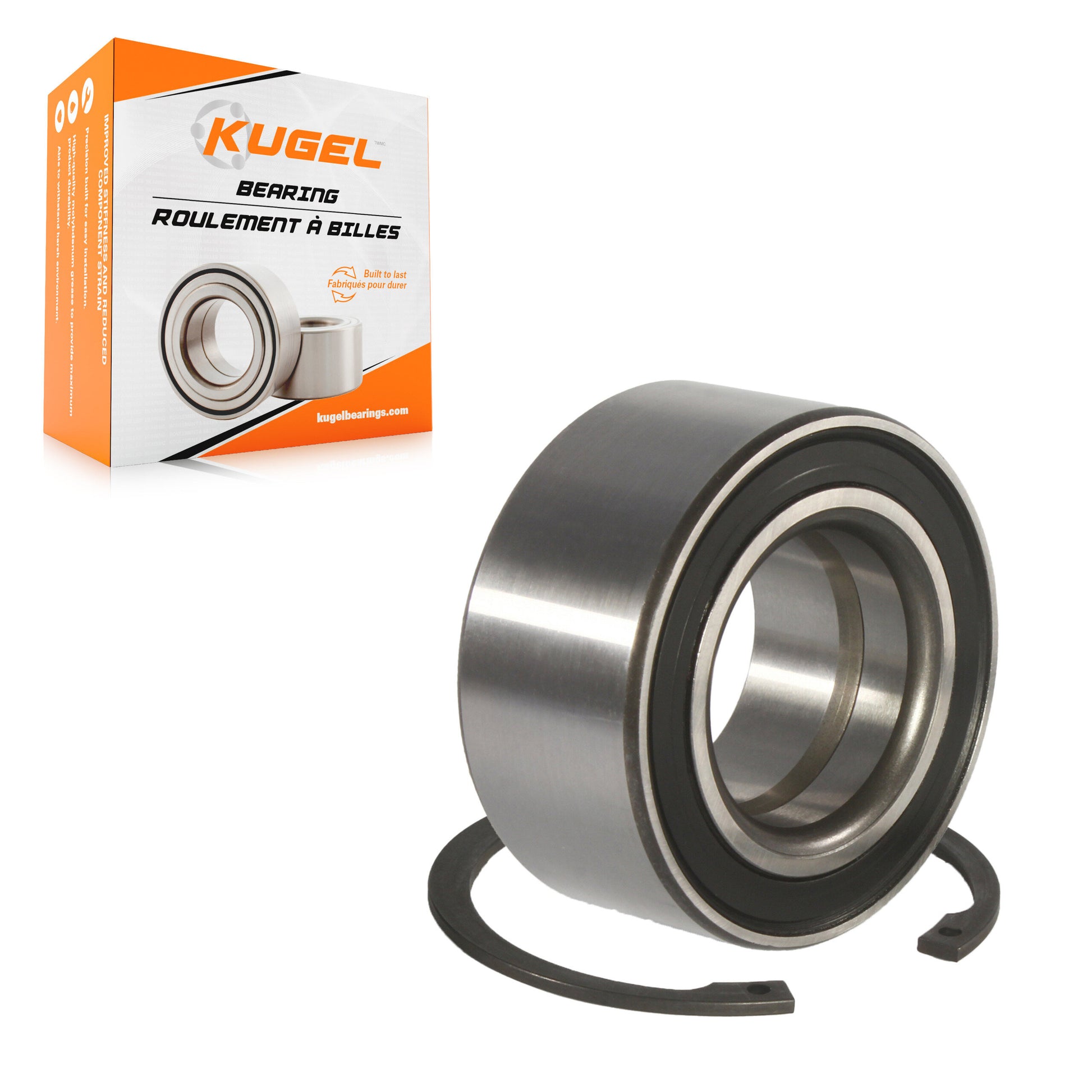 Kugel 70-510019 Wheel Bearing for 1988-2009 Audi A4 Quattro, Audi RS6, Audi Allroad Quattro - Rear, Front