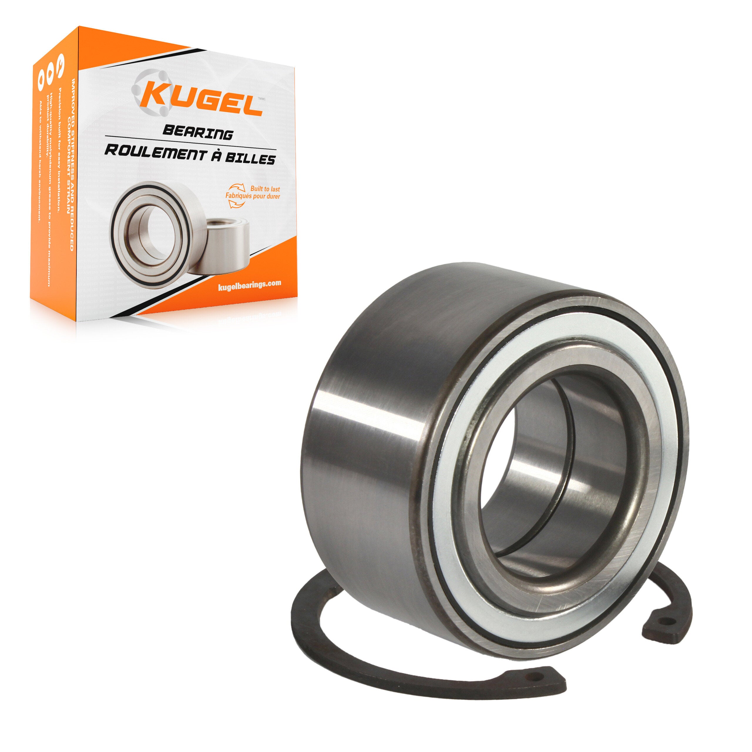 Kugel 70-510030 Wheel Bearing for 1992-2005 Honda Civic, Acura EL, Acura Integra - Front