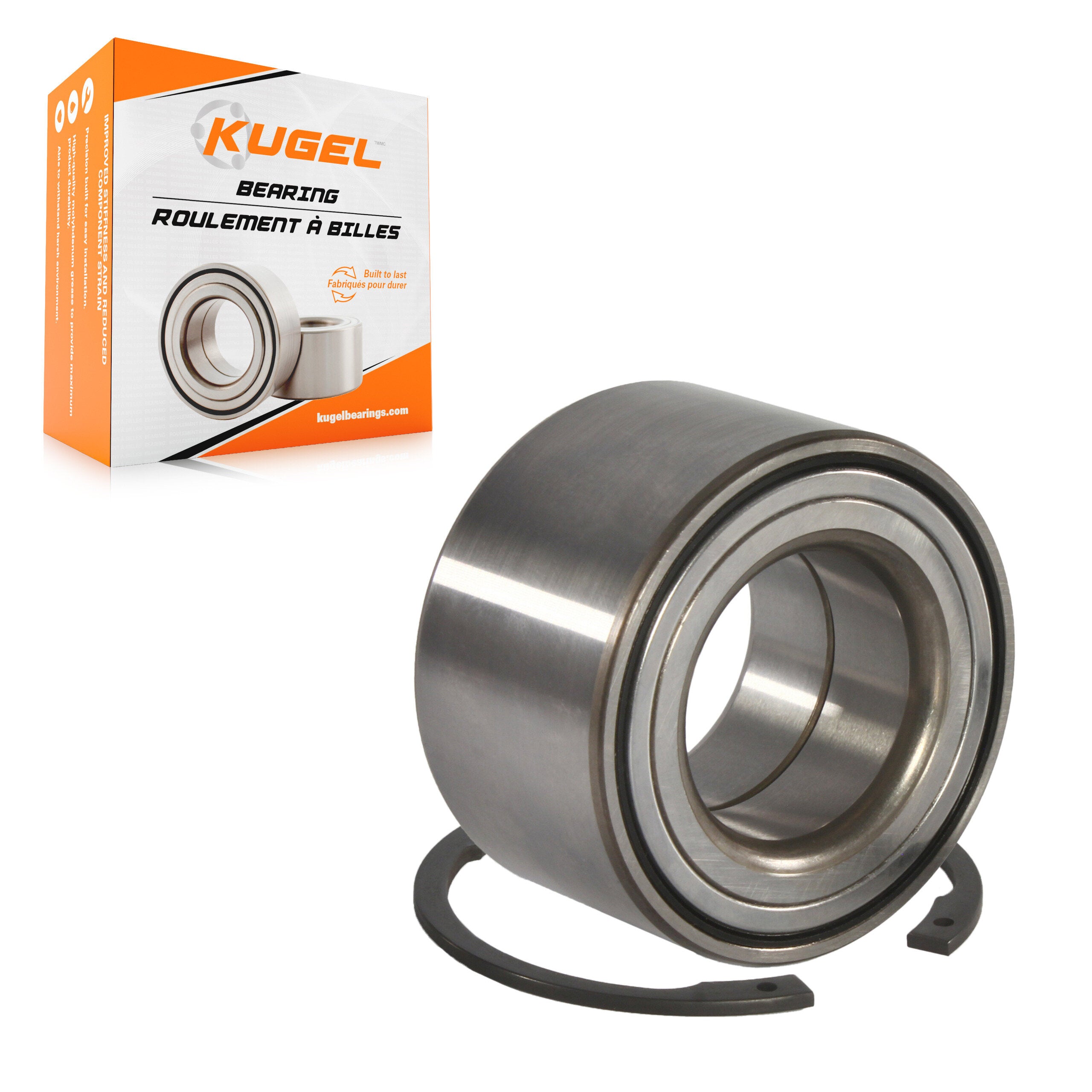 Kugel 70-510070 Wheel Bearing for 2000-2019 Toyota Corolla, Toyota Corolla iM, Toyota Matrix - Front, Rear