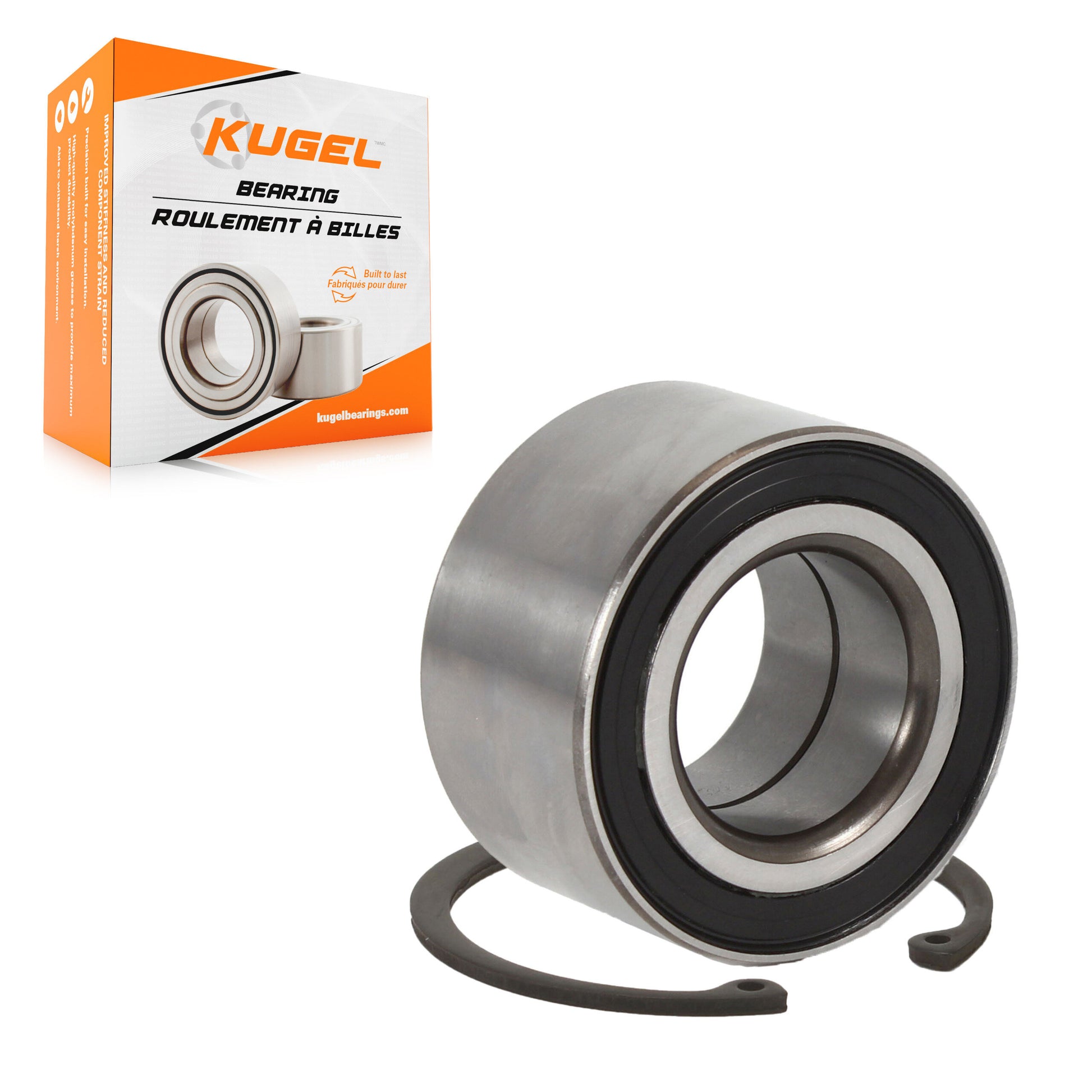 Kugel 70-510073 Wheel Bearing for 2003-2022 Jaguar F-Type, Honda Insight, Jaguar XJR575 - Rear, Front