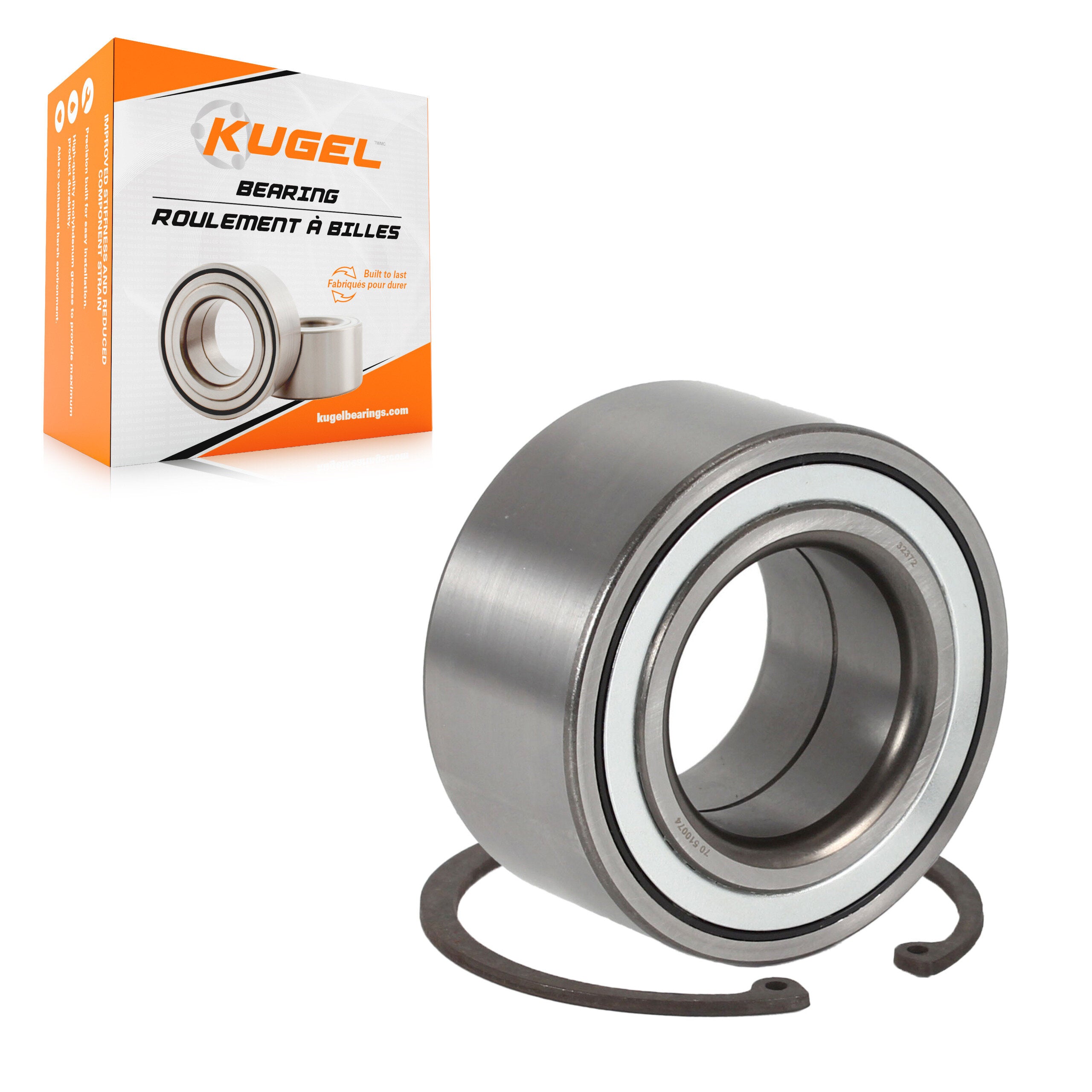Kugel 70-510074 Wheel Bearing for 2002-2011 Honda CR-V, Honda Element - Front