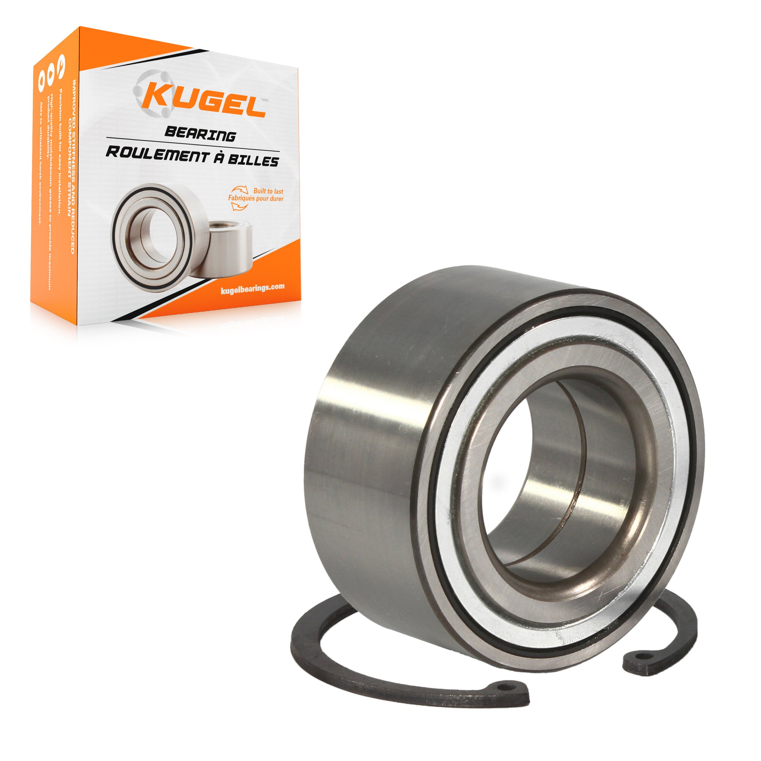 Kugel 70-510078 Wheel Bearing for 2001-2009 Kia Spectra, Kia Spectra5, Hyundai Tiburon - Front