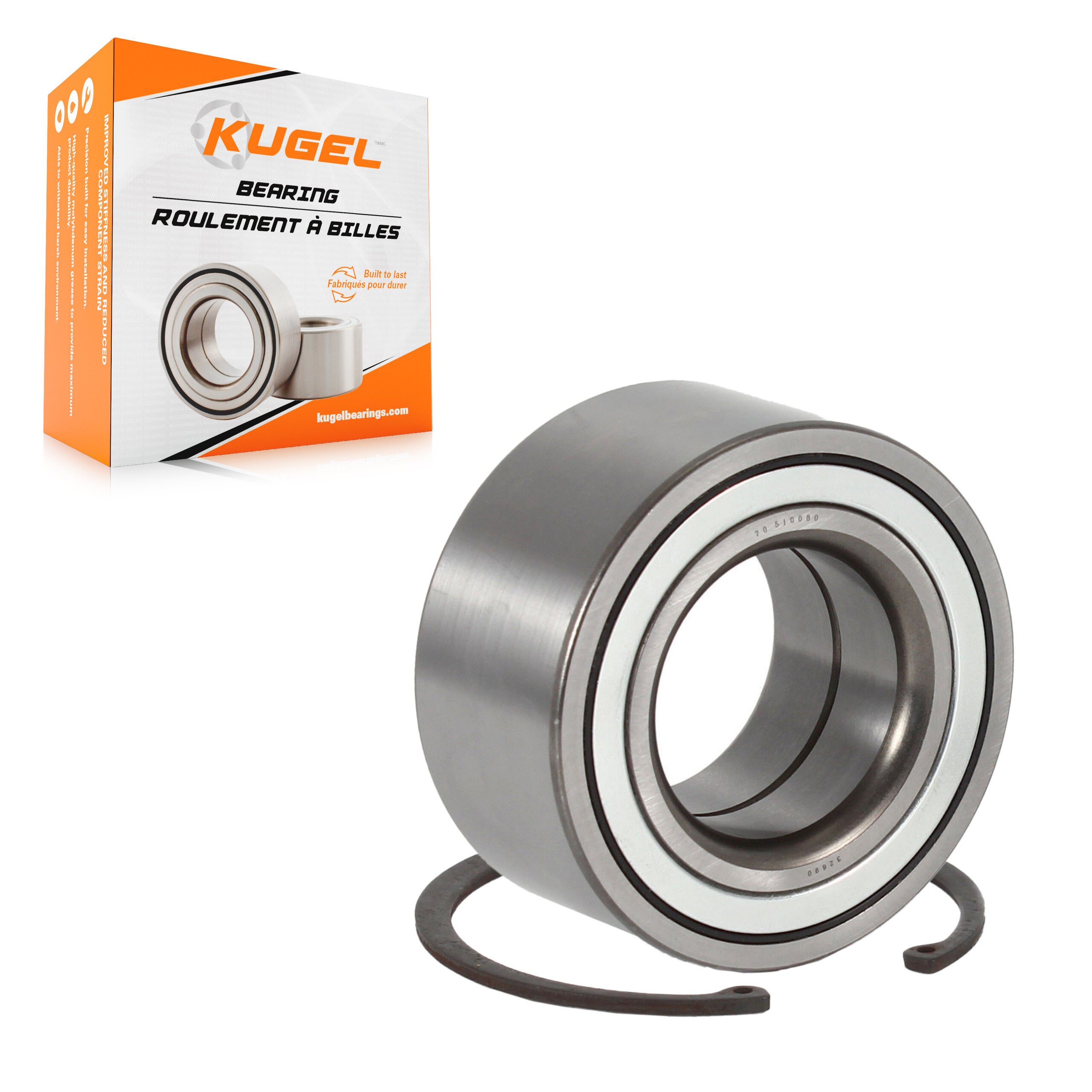 Kugel 70-510080 Wheel Bearing for 1990-2010 BMW Z4, BMW X3, BMW 325i - Rear, Front