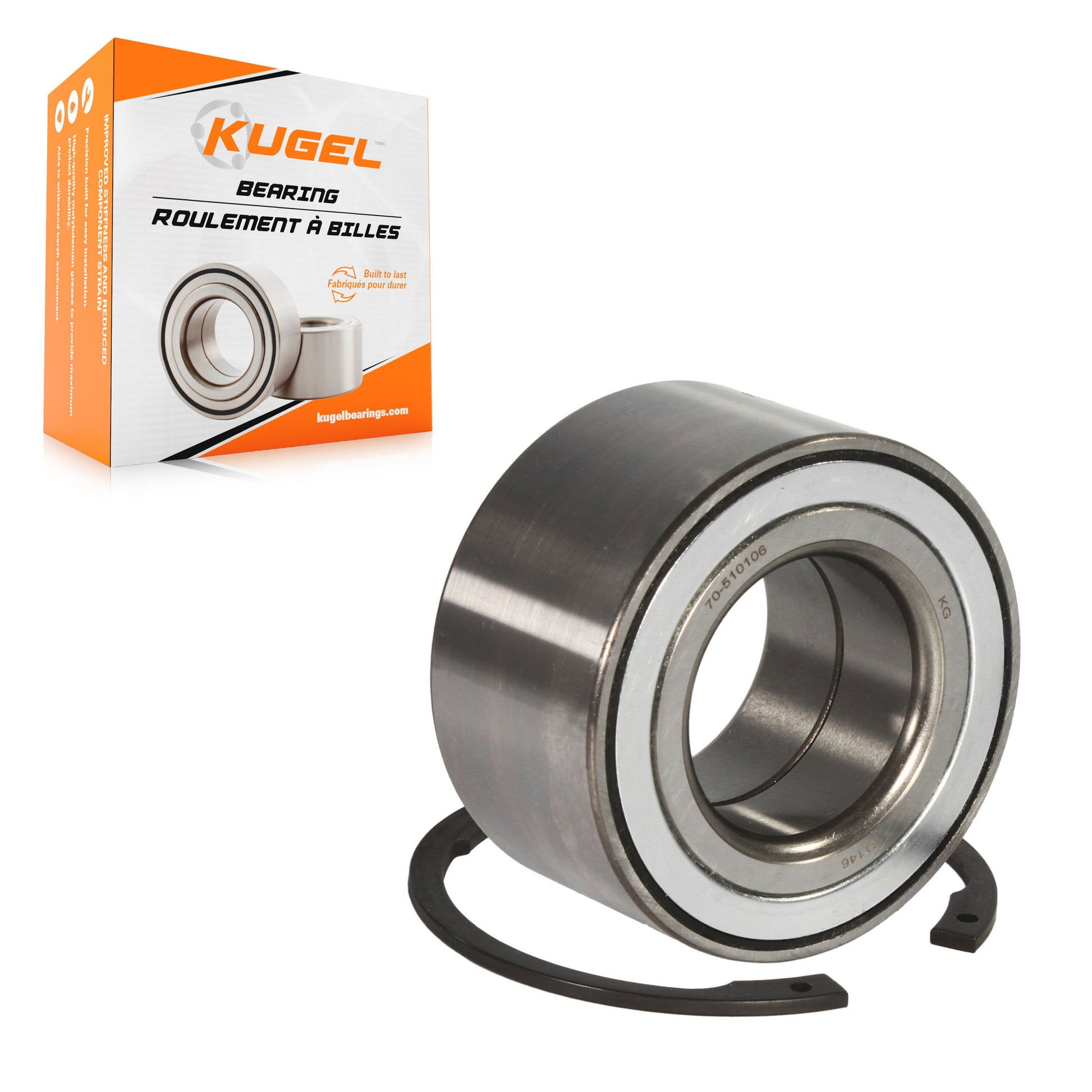 Kugel 70-510106 Wheel Bearing for 2010-2013 Ford Transit Connect - Front