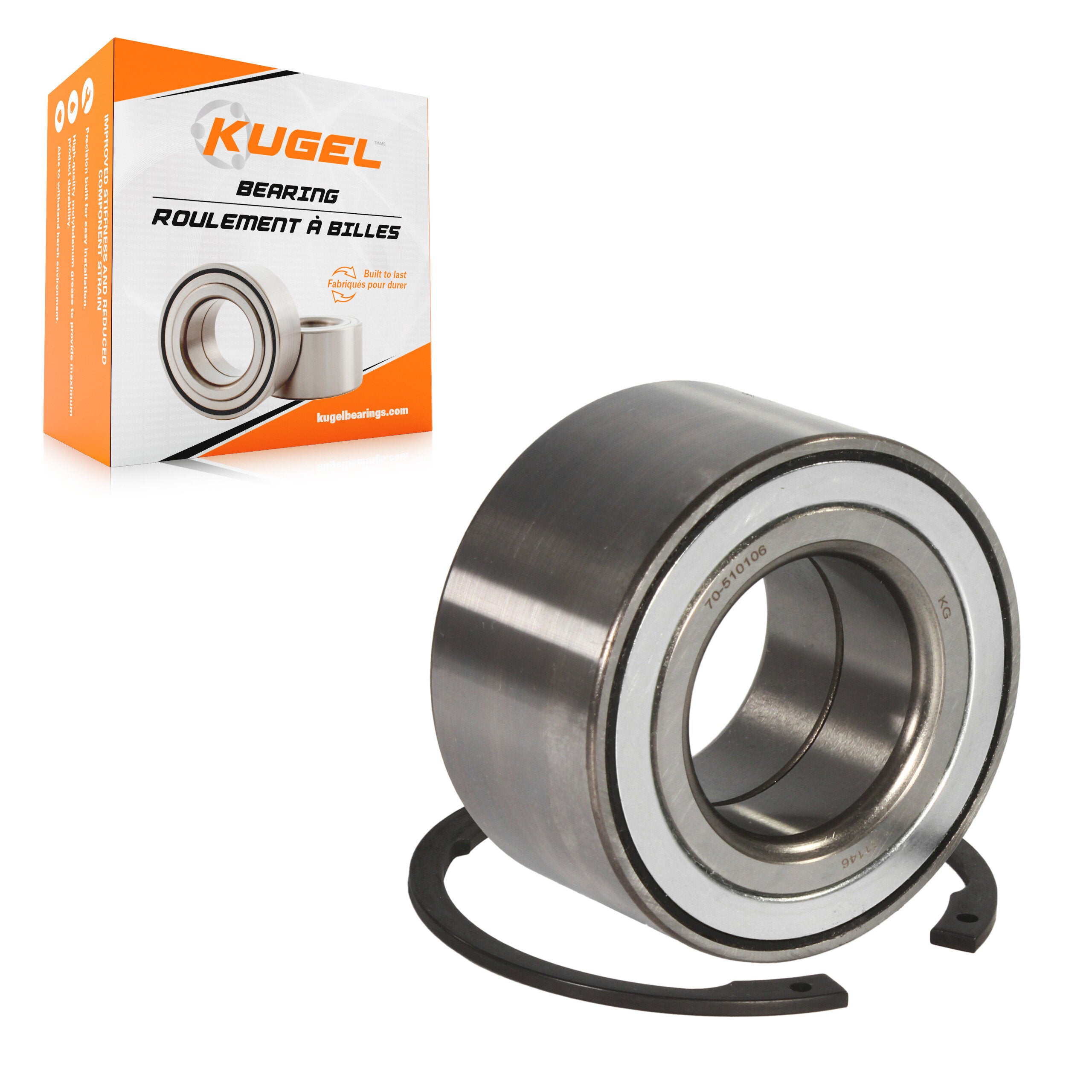 Kugel 70-510106 Wheel Bearing for 2010-2013 Ford Transit Connect - Front
