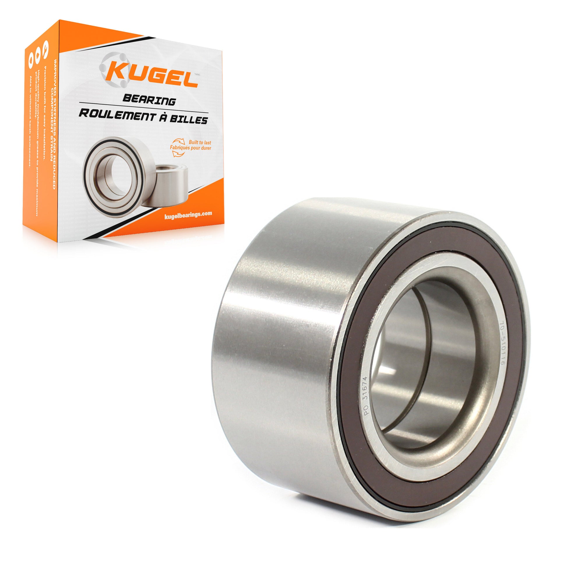Kugel 70-510116 Wheel Bearing for 2011-2022 Jeep Grand Cherokee WK, Mercedes-Benz GLE43 AMG, Mercedes-Benz GLS350d - Rear