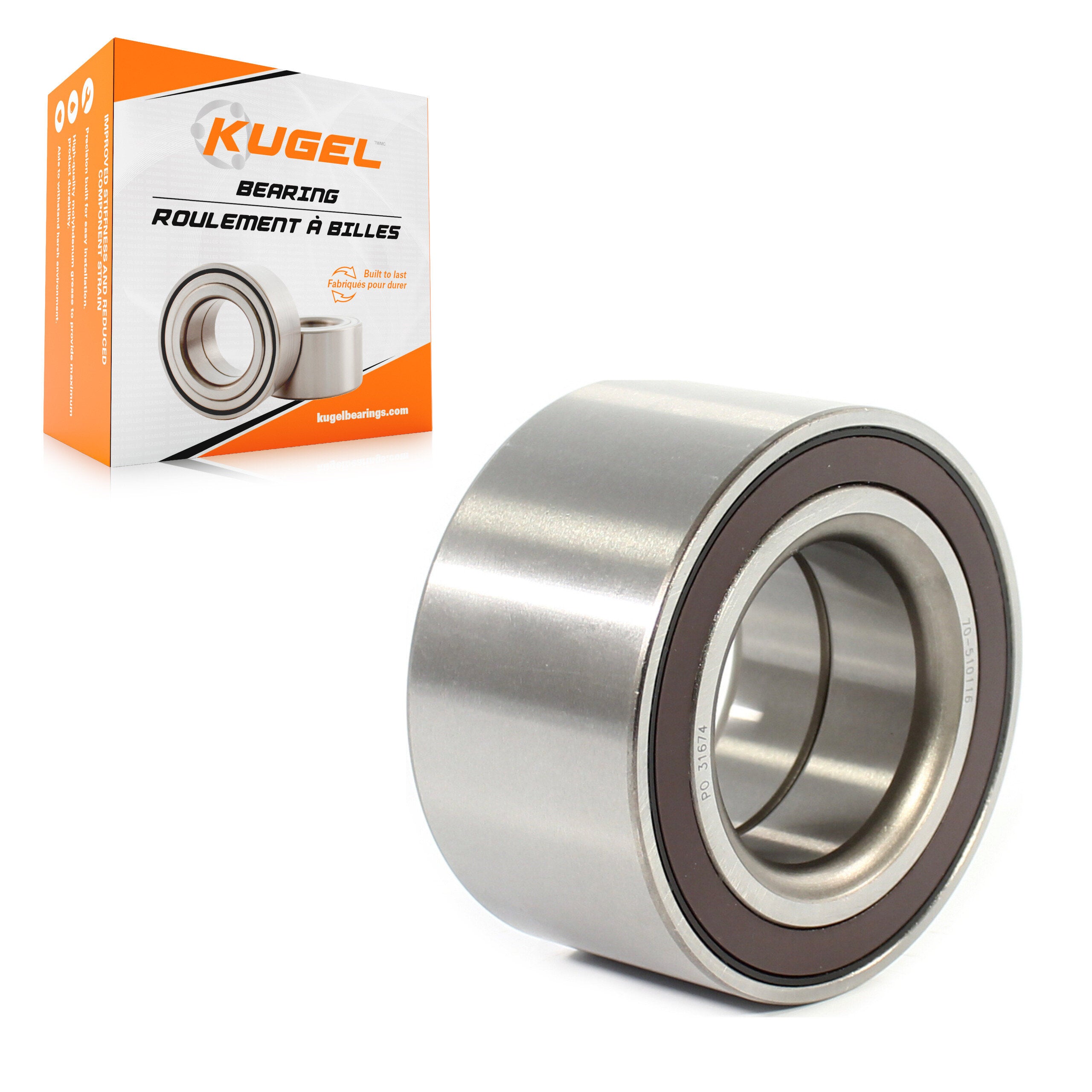 Kugel 70-510116 Wheel Bearing for 2011-2022 Jeep Grand Cherokee WK, Mercedes-Benz GLE43 AMG, Mercedes-Benz GLS350d - Rear
