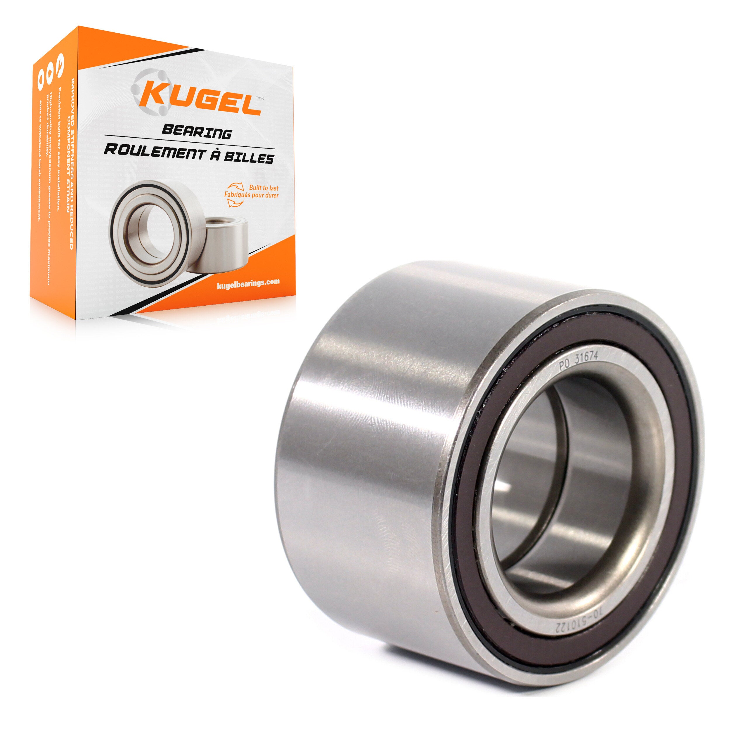 Kugel 70-510122 Wheel Bearing for 2014-2022 Mitsubishi Mirage, Mitsubishi Mirage G4 - Front