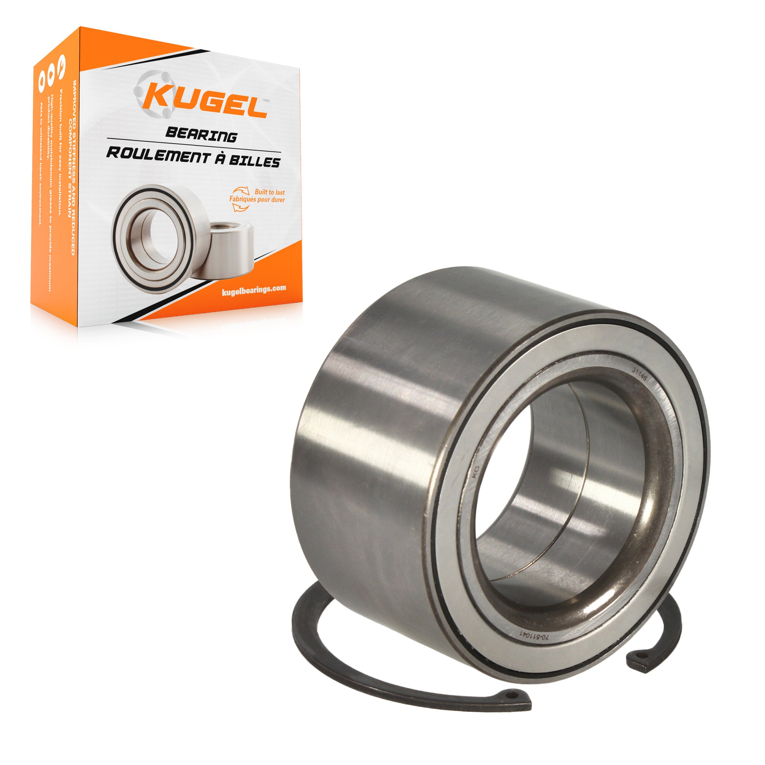 Kugel 70-511041 Wheel Bearing for 2006-2013 Mercedes-Benz GL350, Mercedes-Benz ML450, Mercedes-Benz GL550 - Rear, Front