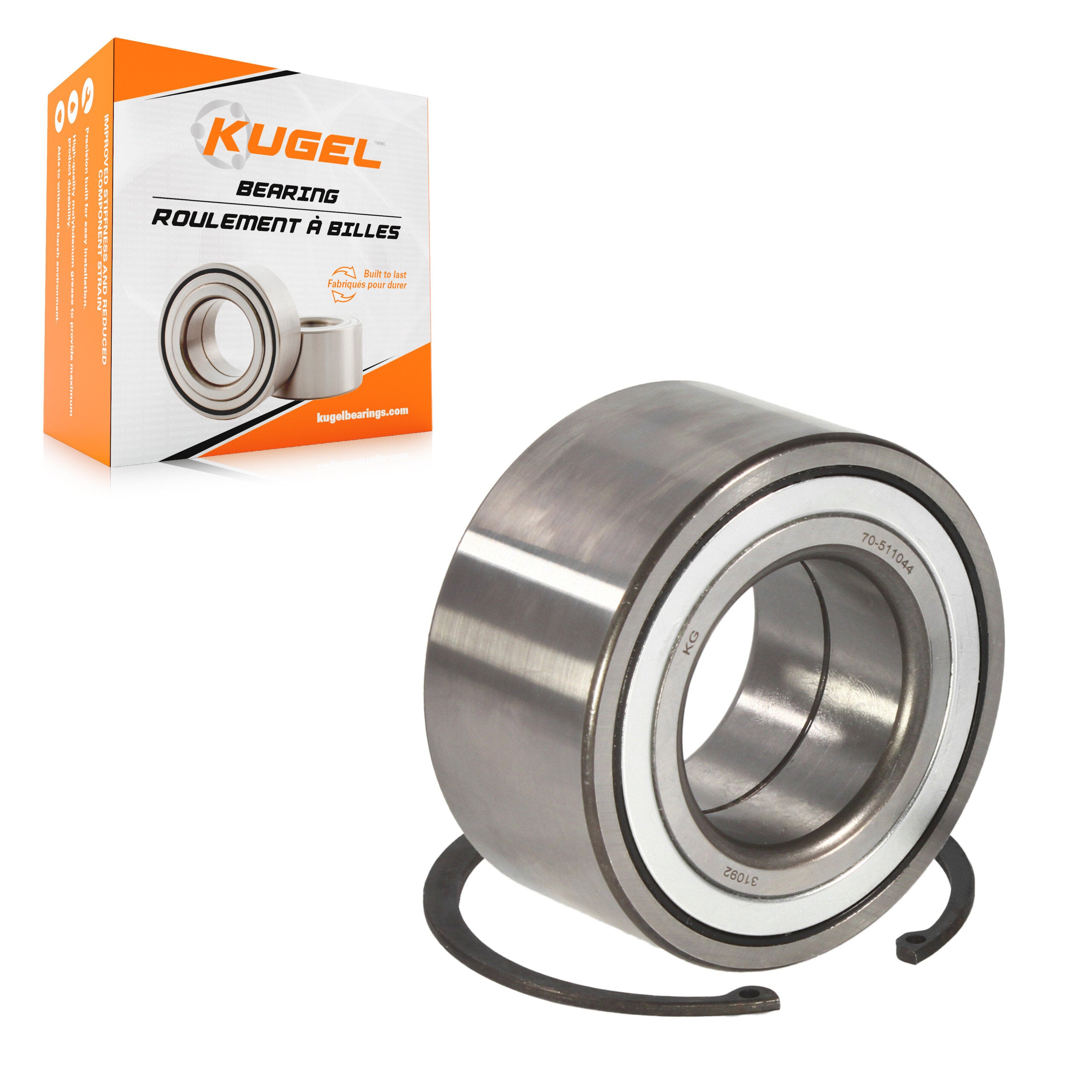 Kugel 70-511044 Wheel Bearing for 2006-2013 BMW 135is, BMW 328i, BMW 328i xDrive - Rear