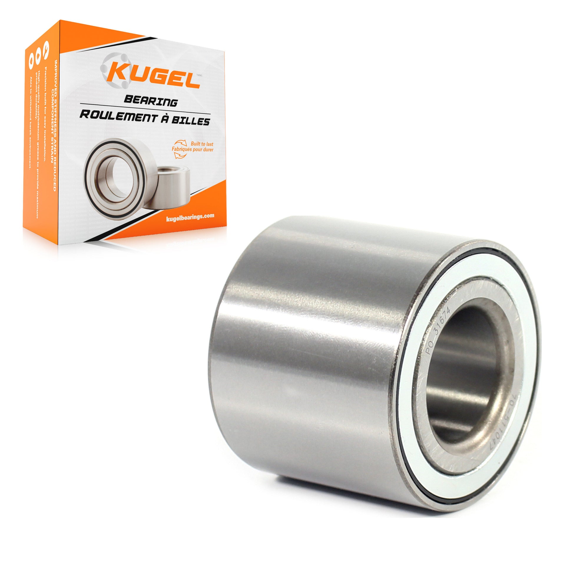 Kugel 70-511047 Wheel Bearing for 2014-2023 Mitsubishi Mirage, Mitsubishi Mirage G4 - Rear