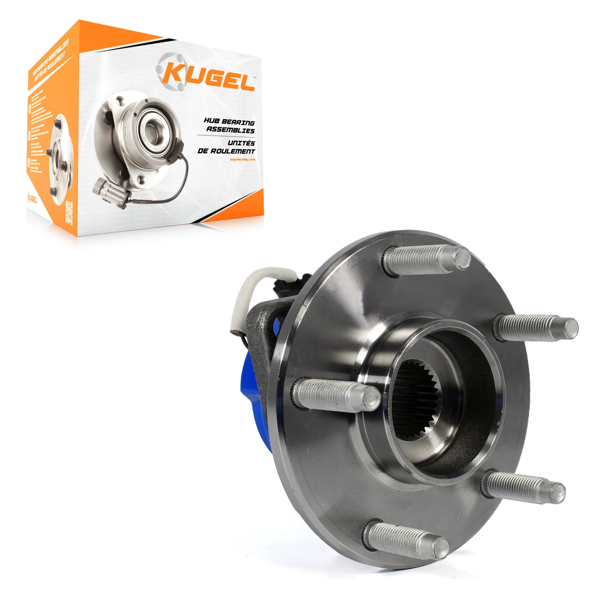 Kugel 70-512153 Wheel Bearing and Hub Assembly for 1997-2008 Cadillac XLR, Chevrolet Corvette - Rear