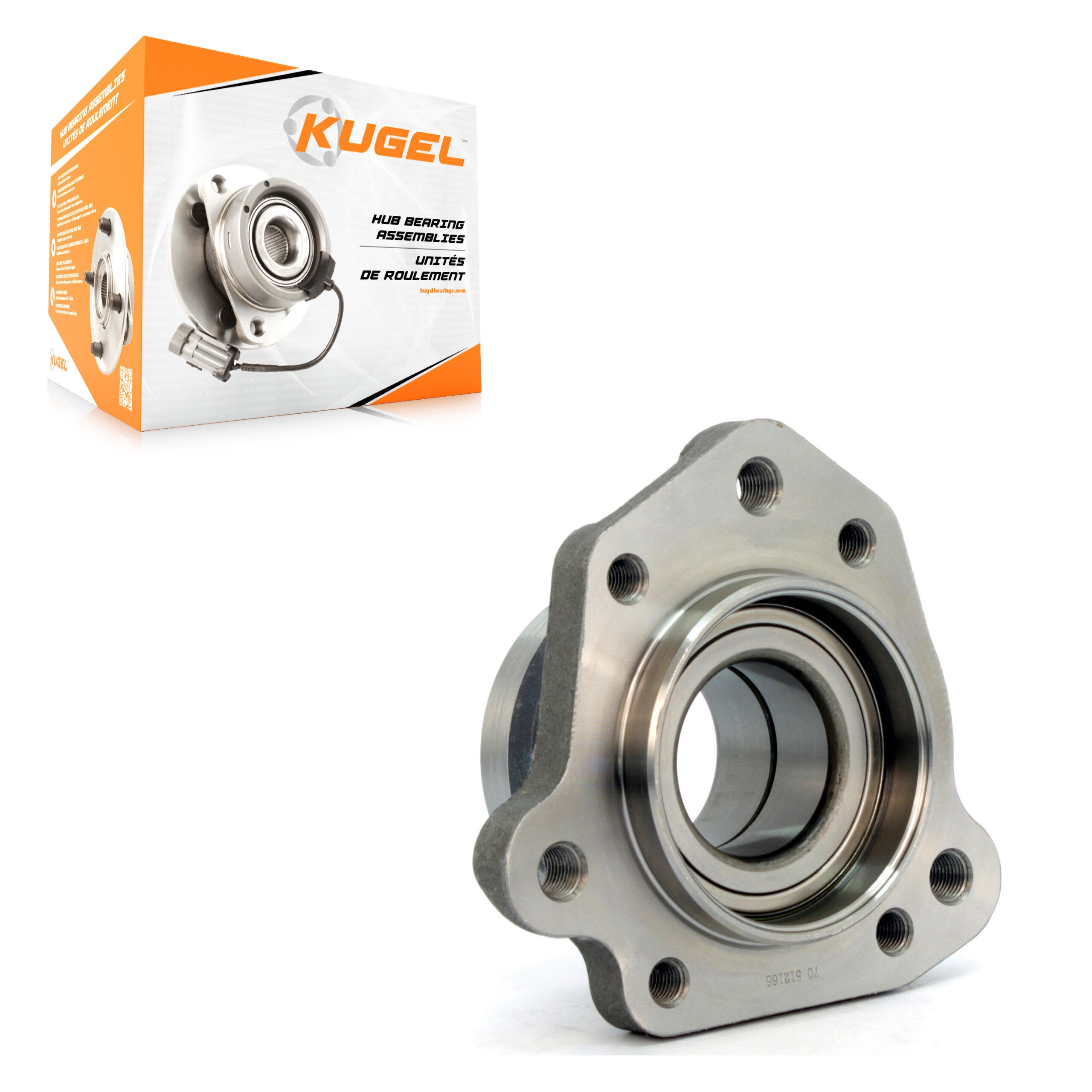 Kugel 70-512166 Wheel Bearing Assembly for 1997-2001 Honda CR-V - Rear Left
