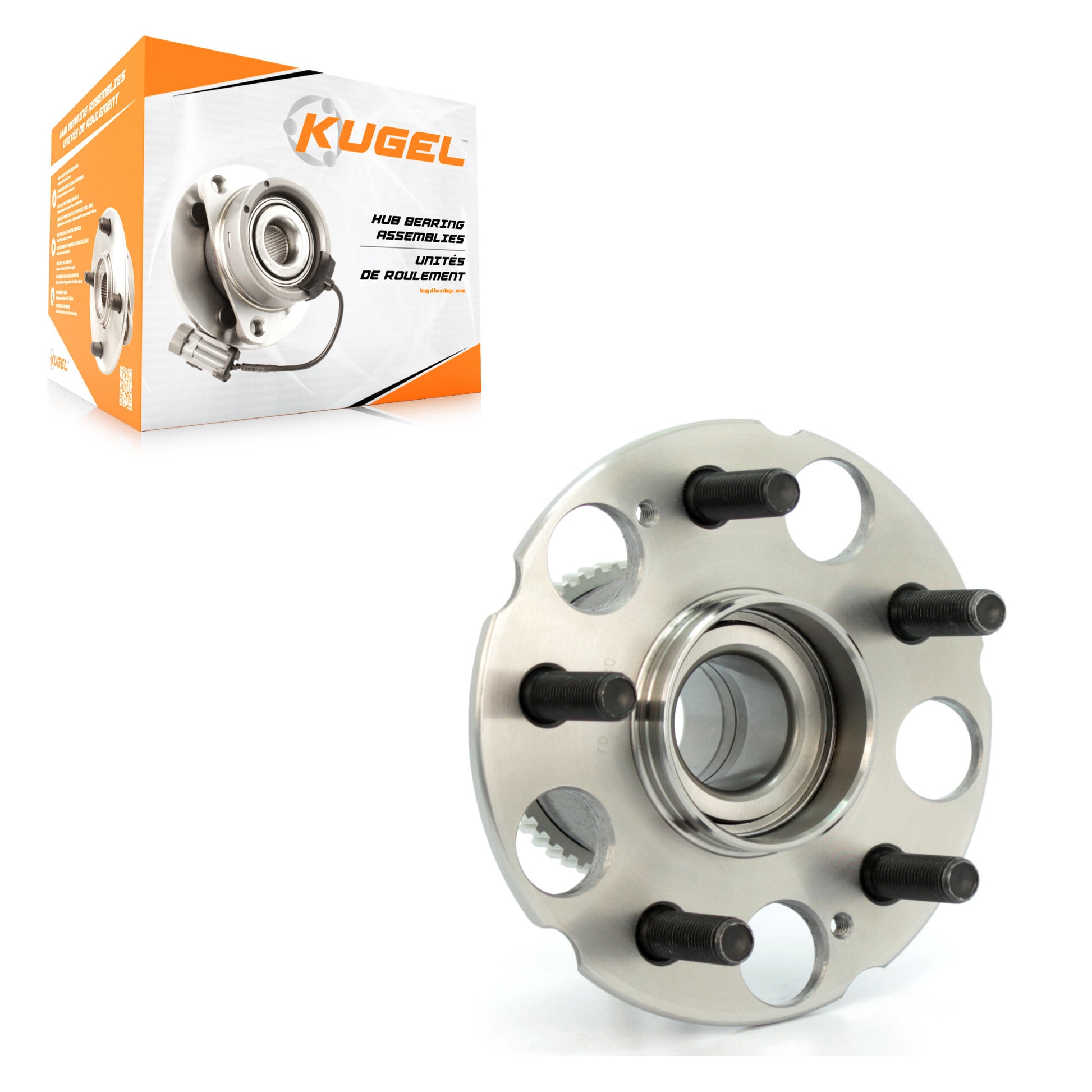Kugel 70-512180 Wheel Bearing and Hub Assembly for 1999-2004 Honda Odyssey, Isuzu Oasis - Rear