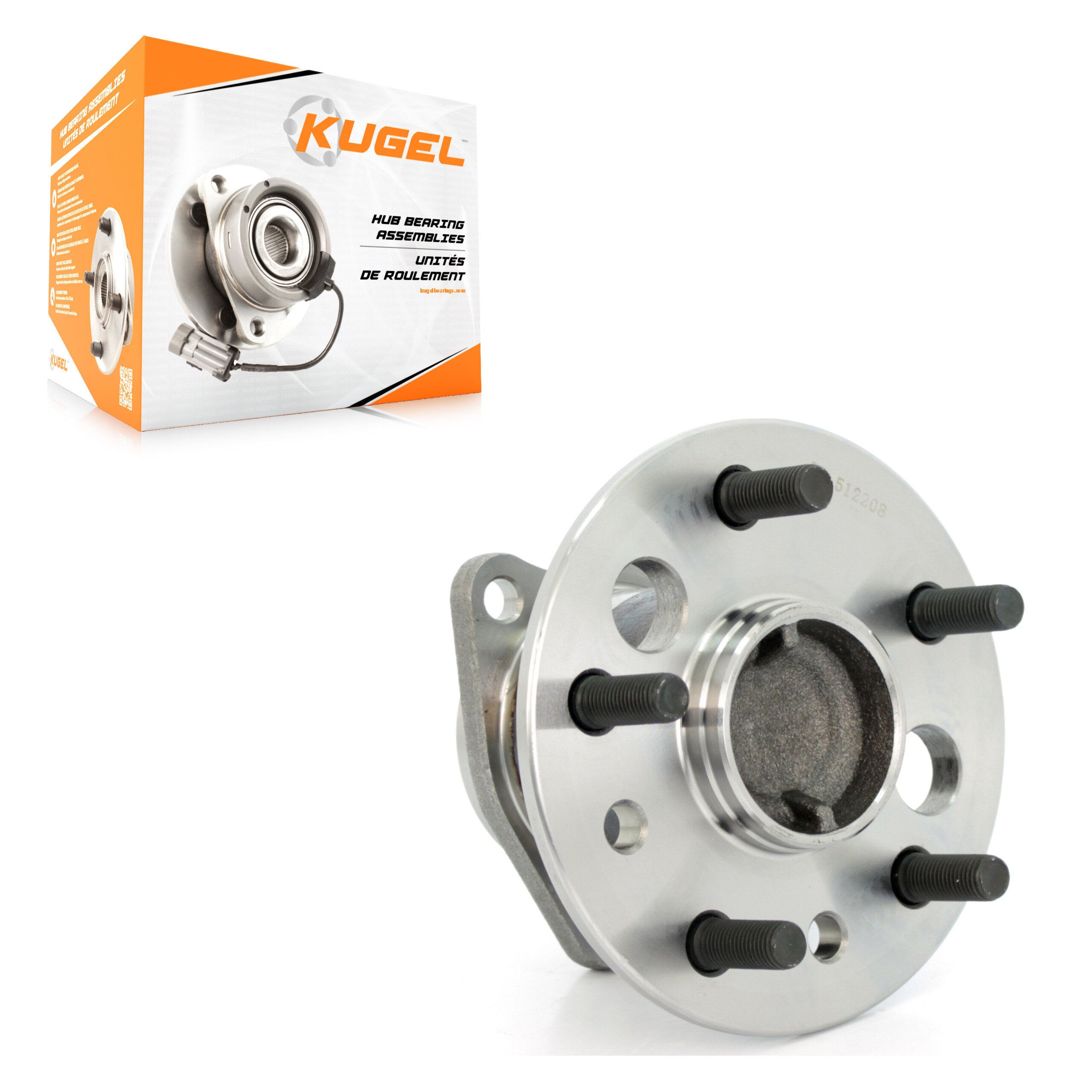 Kugel 70-512208 Wheel Bearing and Hub Assembly for 2002-2004 Toyota Camry - Rear