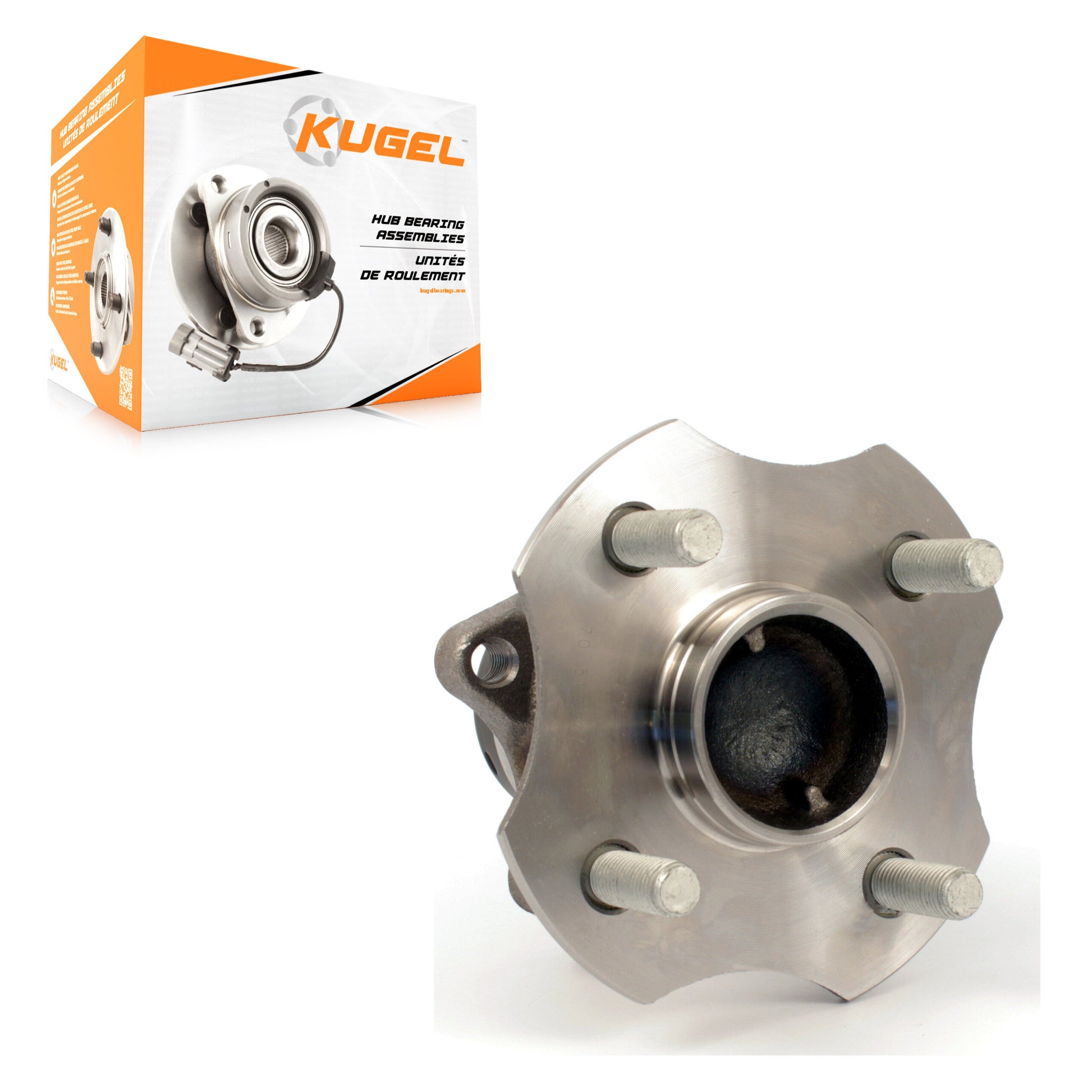 Kugel 70-512209 Wheel Bearing and Hub Assembly for 2000-2006 Scion xA, Scion xB, Toyota Echo - Rear