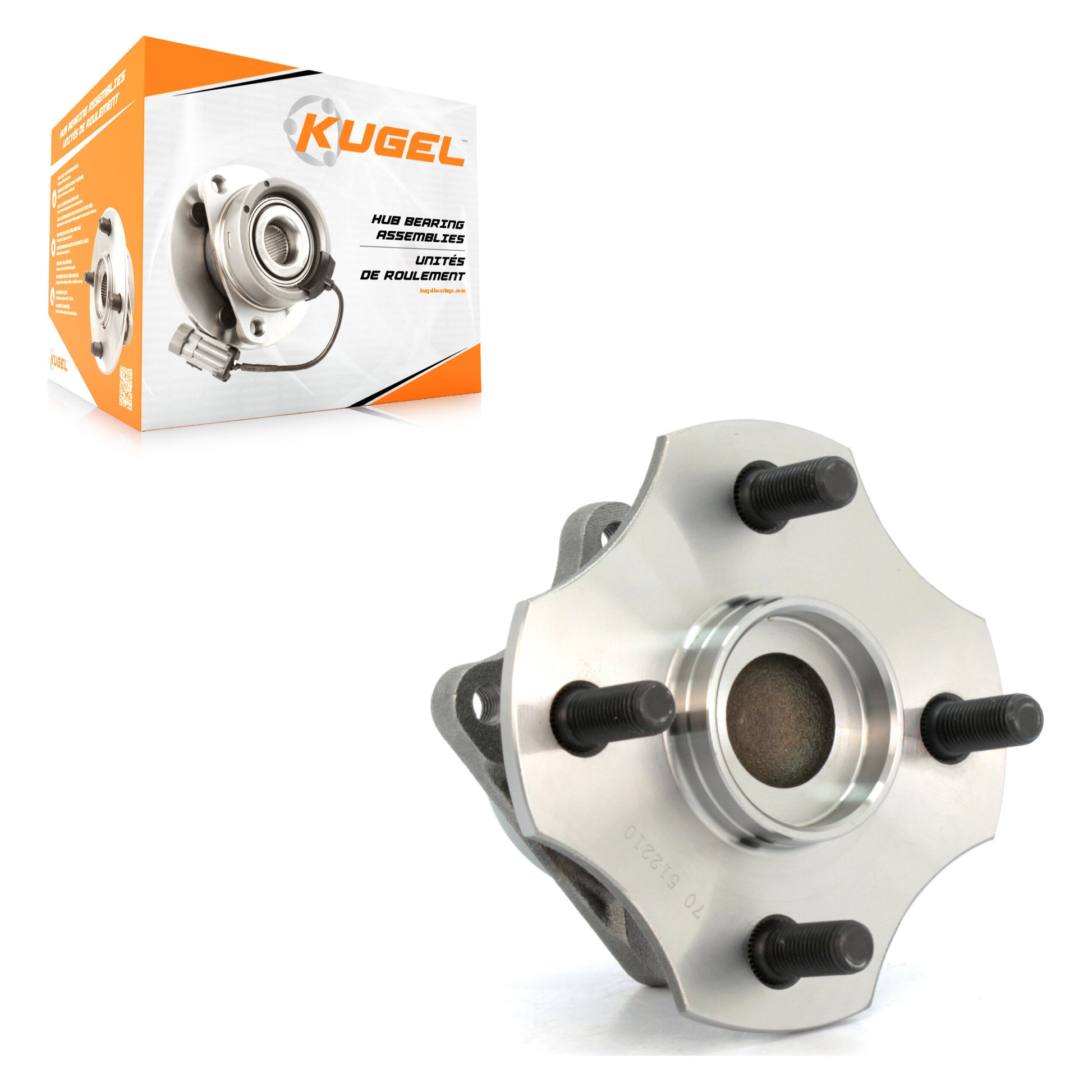 Kugel 70-512210 Wheel Bearing and Hub Assembly for 2000-2005 Toyota Echo - Rear