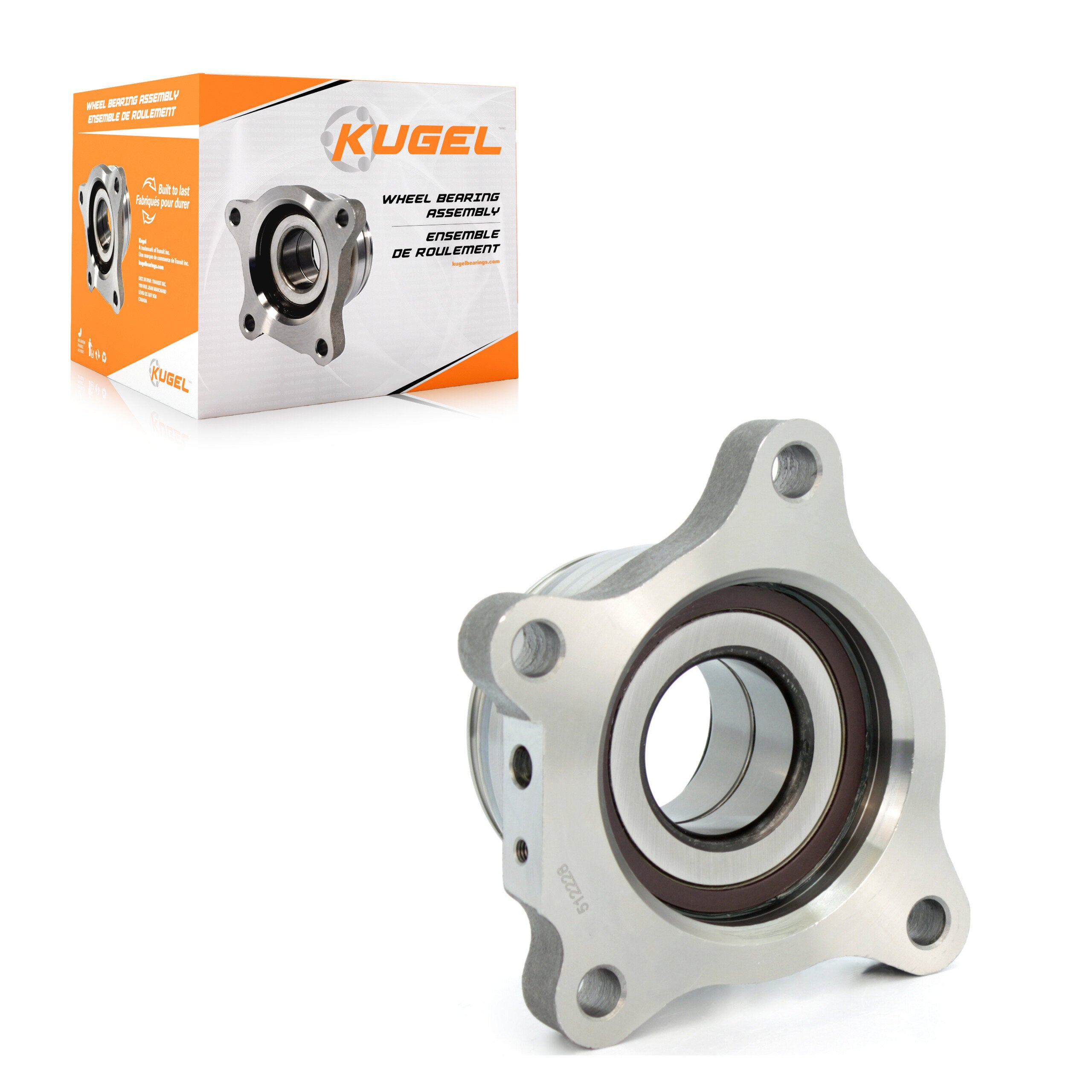 Kugel 70-512228 Wheel Bearing Assembly for 2003-2023 Toyota 4Runner, Lexus GX460, Toyota FJ Cruiser - Rear Right