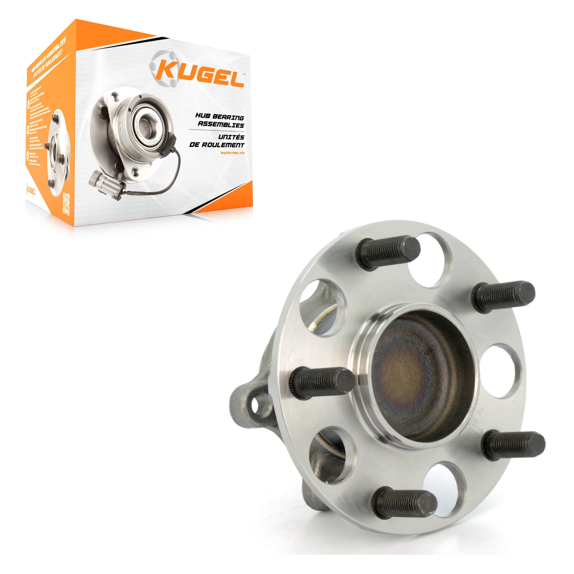 Kugel 70-512257 Wheel Bearing and Hub Assembly for 2006-2011 Honda Civic - Rear