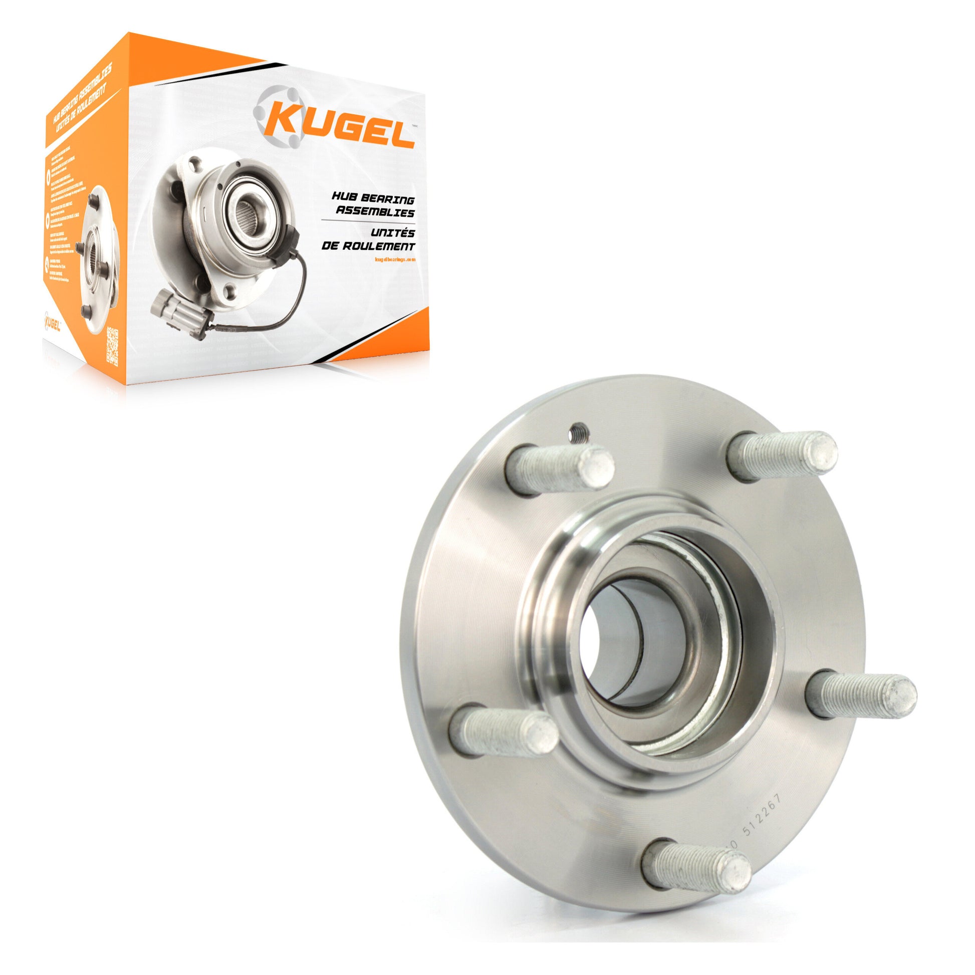 Kugel 70-512267 Wheel Bearing and Hub Assembly for 2005-2010 Hyundai Tucson, Kia Sportage - Rear