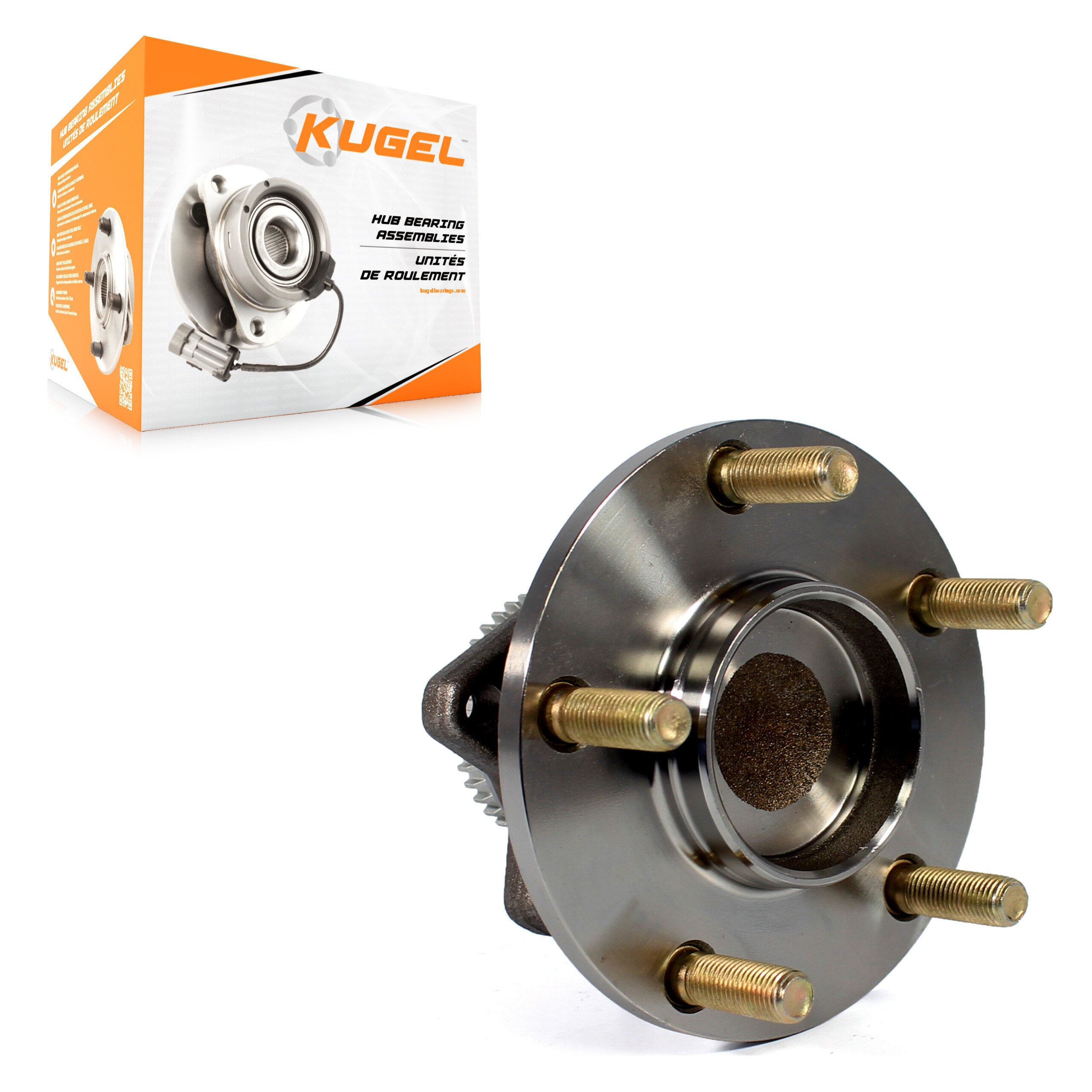 Kugel 70-512274 Wheel Bearing and Hub Assembly for 2004-2012 Mitsubishi Galant, Mitsubishi Eclipse - Rear