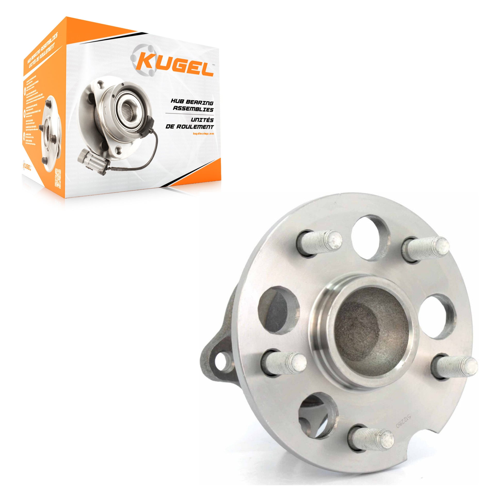 Kugel 70-512280 Wheel Bearing and Hub Assembly for 2004-2010 Toyota Sienna - Rear