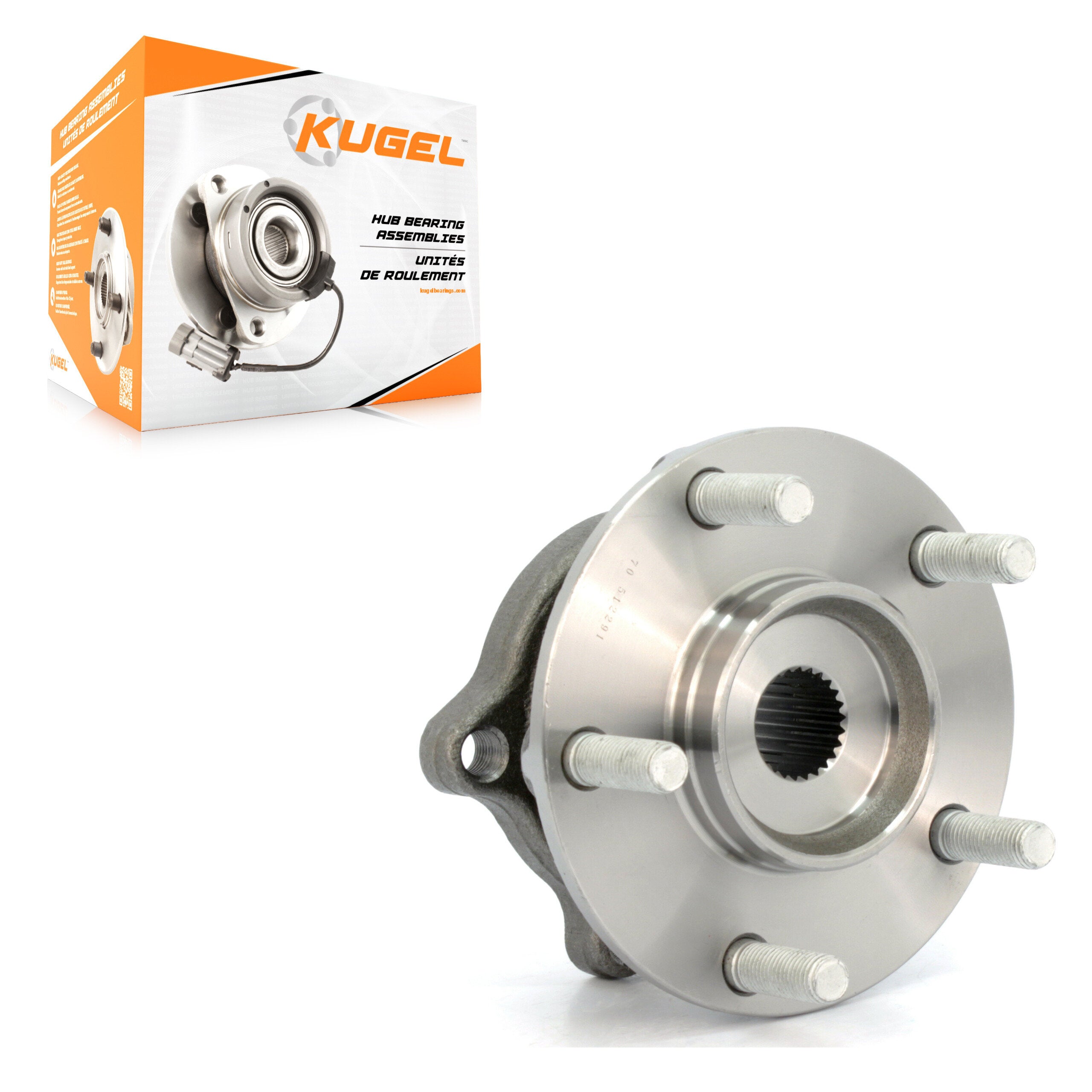 Kugel 70-512291 Wheel Bearing and Hub Assembly for 2004-2011 Mitsubishi Endeavor - Rear