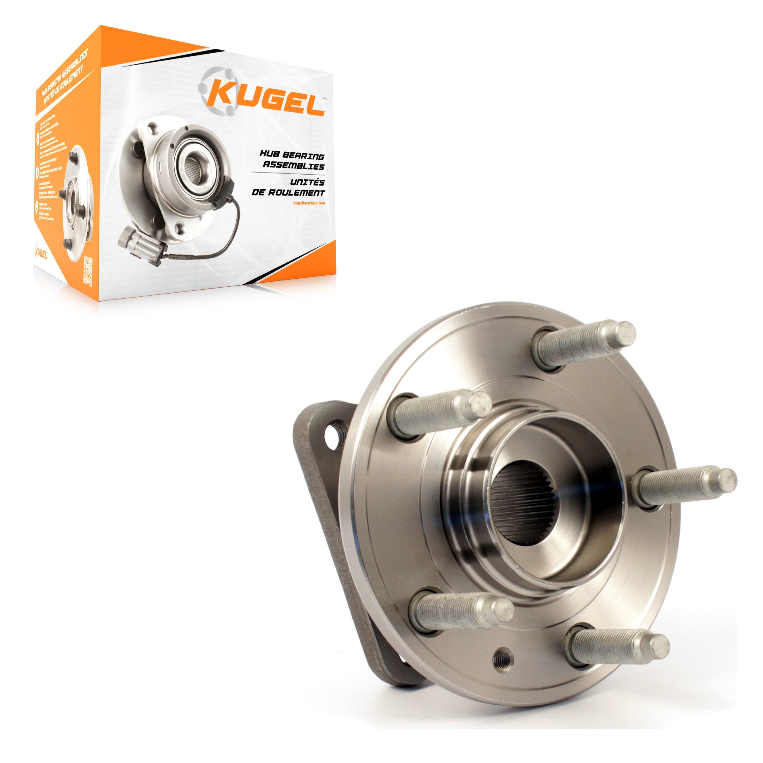 Kugel 70-512299 Wheel Bearing and Hub Assembly for 2005-2009 Ford Taurus, Ford Taurus X, Mercury Sable - Rear
