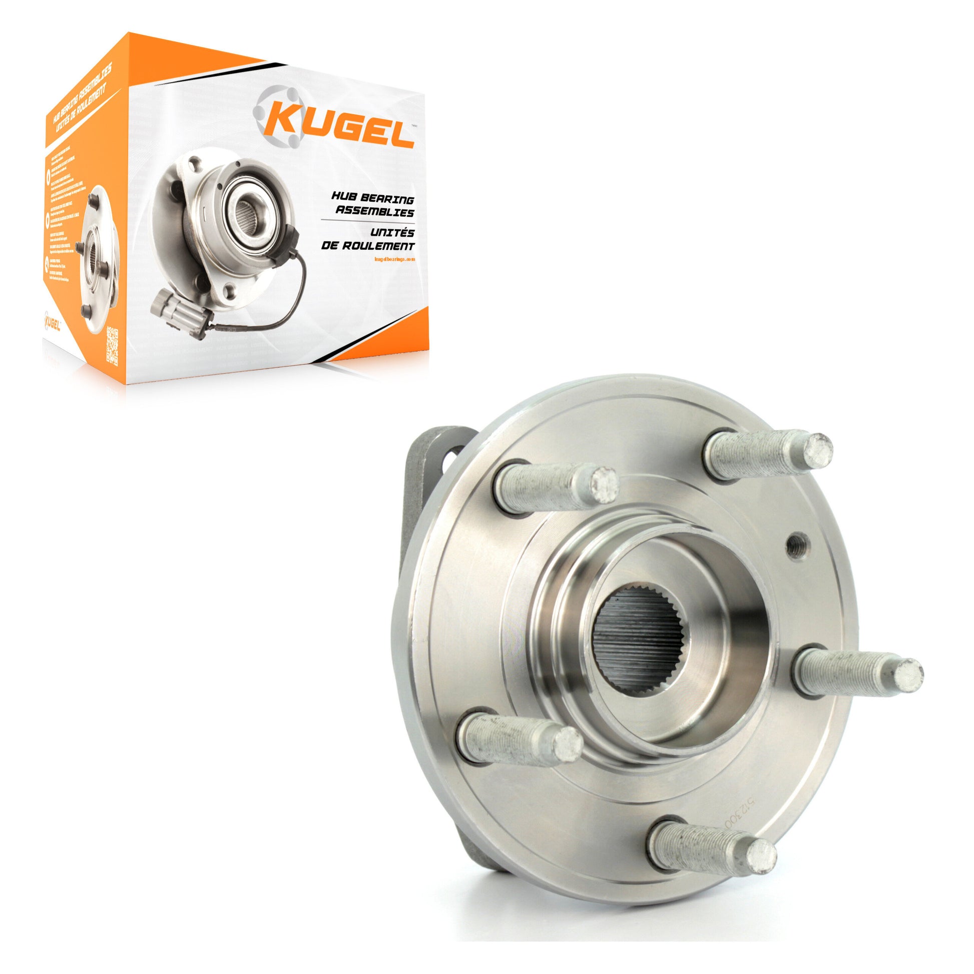 Kugel 70-512300 Wheel Bearing and Hub Assembly for 2005-2009 Ford Taurus, Ford Taurus X, Mercury Sable - Rear