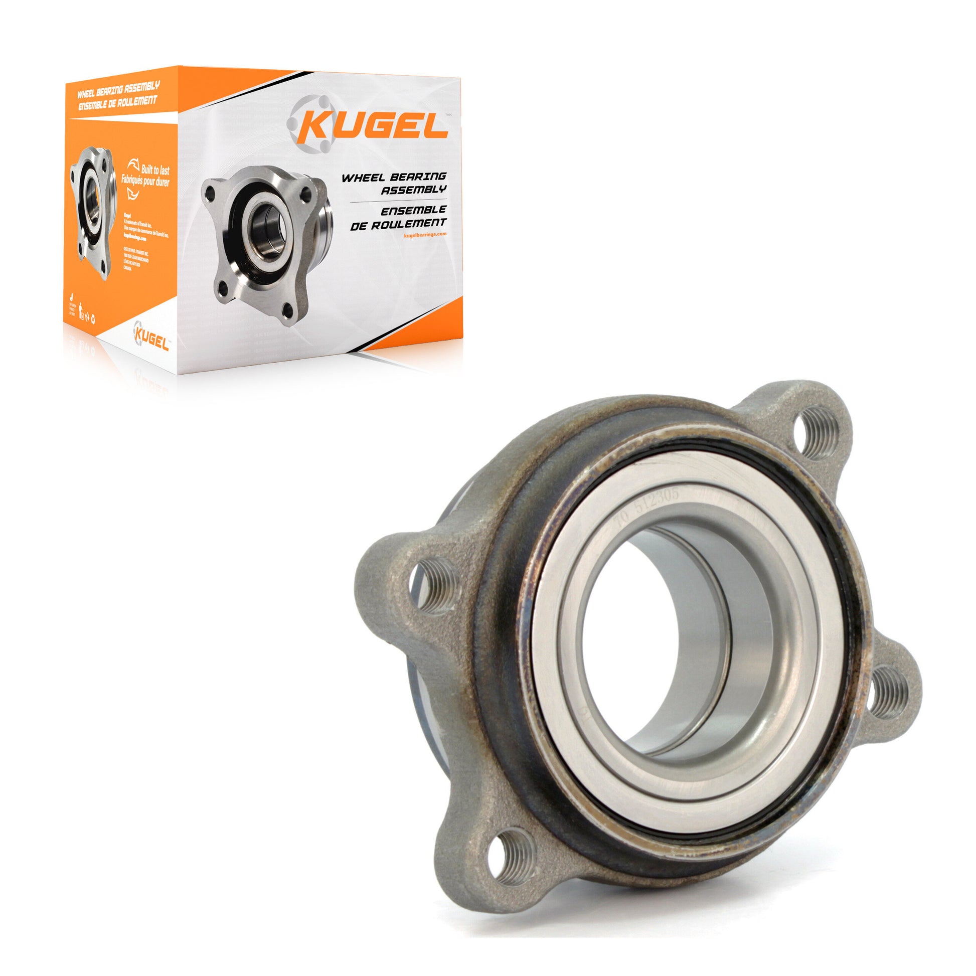 Kugel 70-512305 Wheel Bearing Assembly for 2000-2009 Audi A4 Quattro, Audi RS4, Audi S4 - Front, Rear
