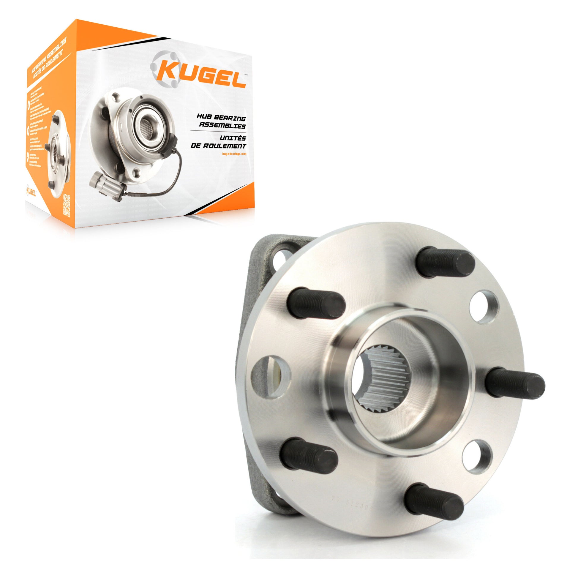 Kugel 70-512306 Wheel Bearing and Hub Assembly for 2002-2008 Jaguar X-Type - Rear