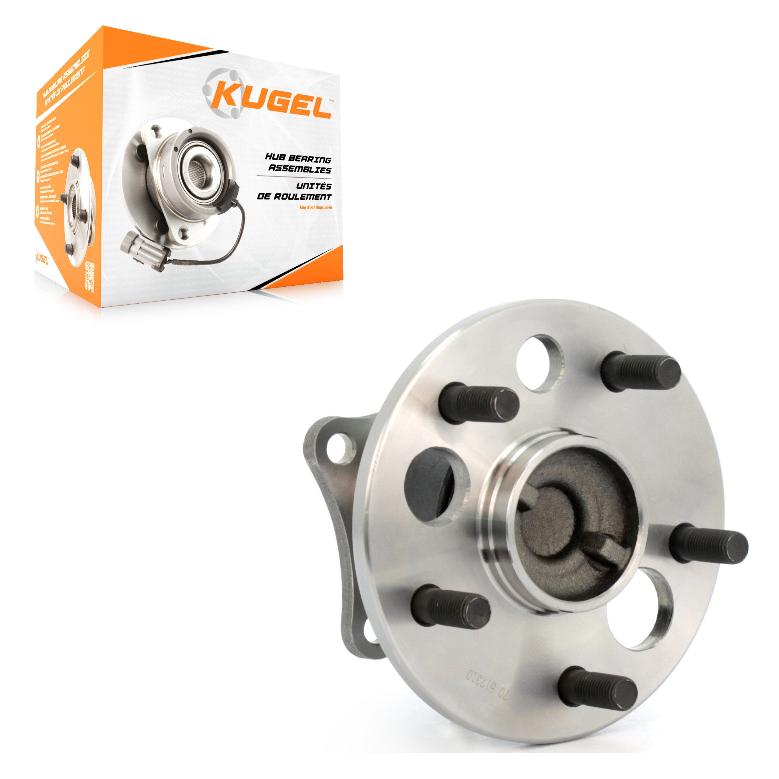 Kugel 70-512310 Wheel Bearing and Hub Assembly for 1992-2004 Toyota Avalon, Lexus RX300, Toyota Solara - Rear