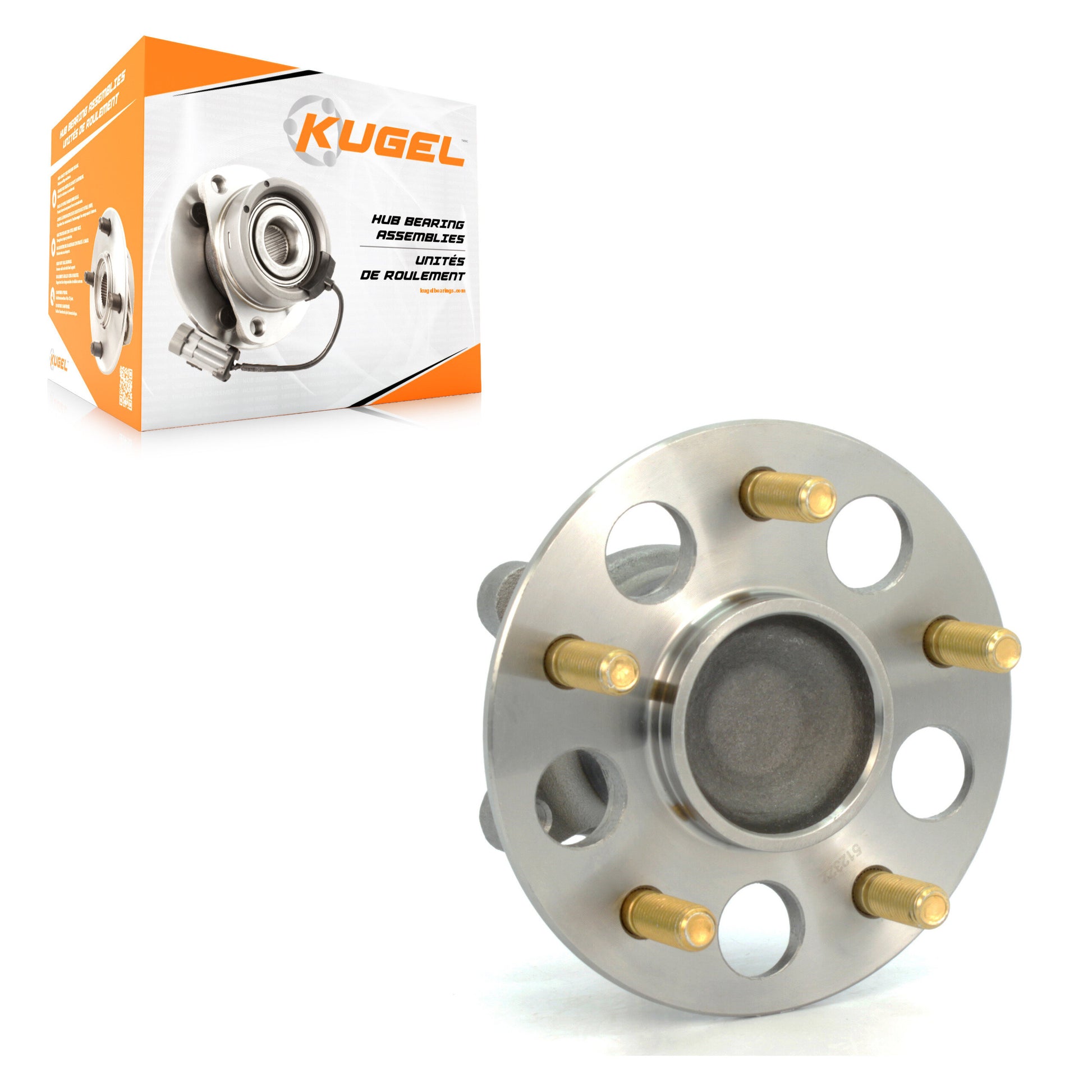 Kugel 70-512322 Wheel Bearing and Hub Assembly for 2006-2012 Honda Civic - Rear