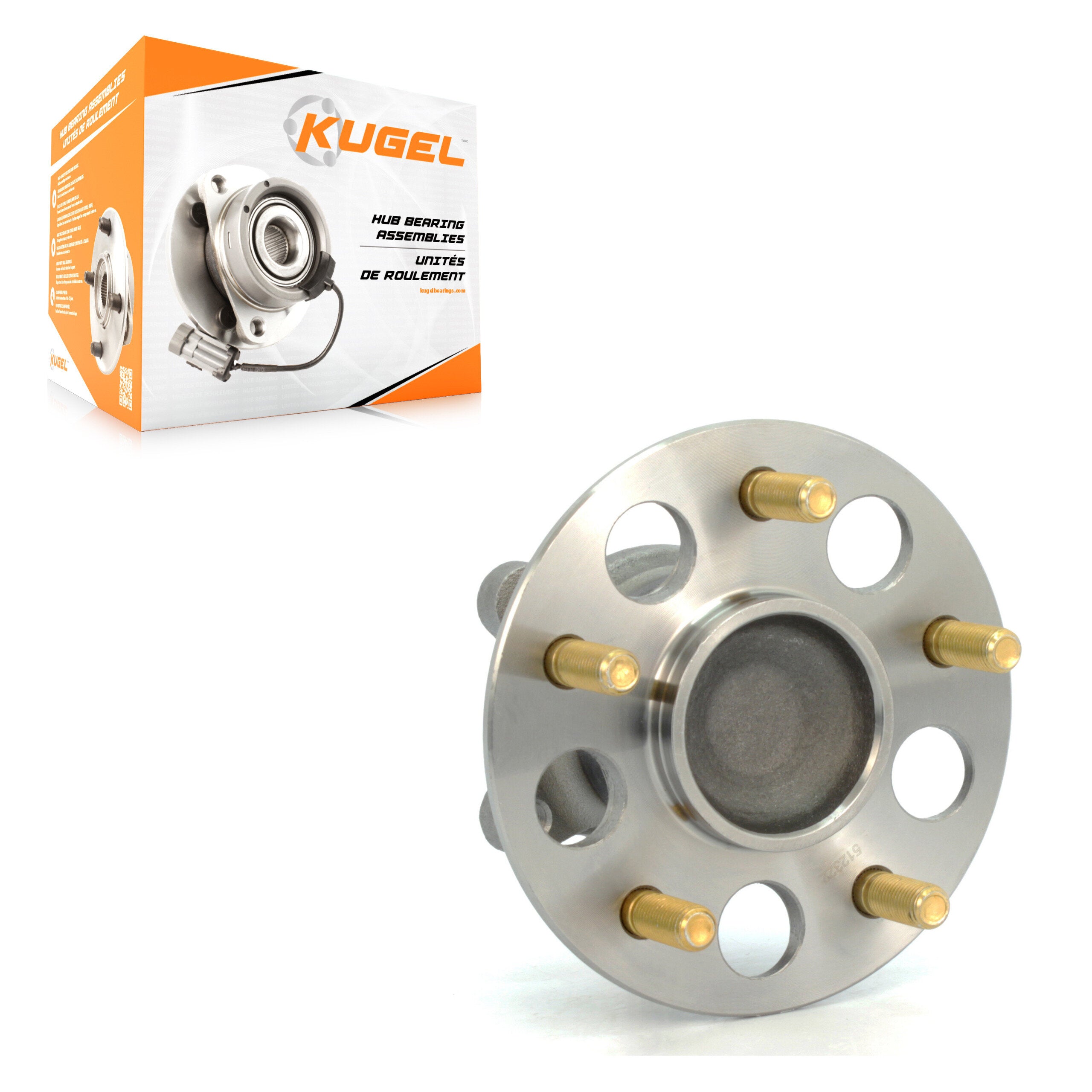 Kugel 70-512322 Wheel Bearing and Hub Assembly for 2006-2012 Honda Civic - Rear
