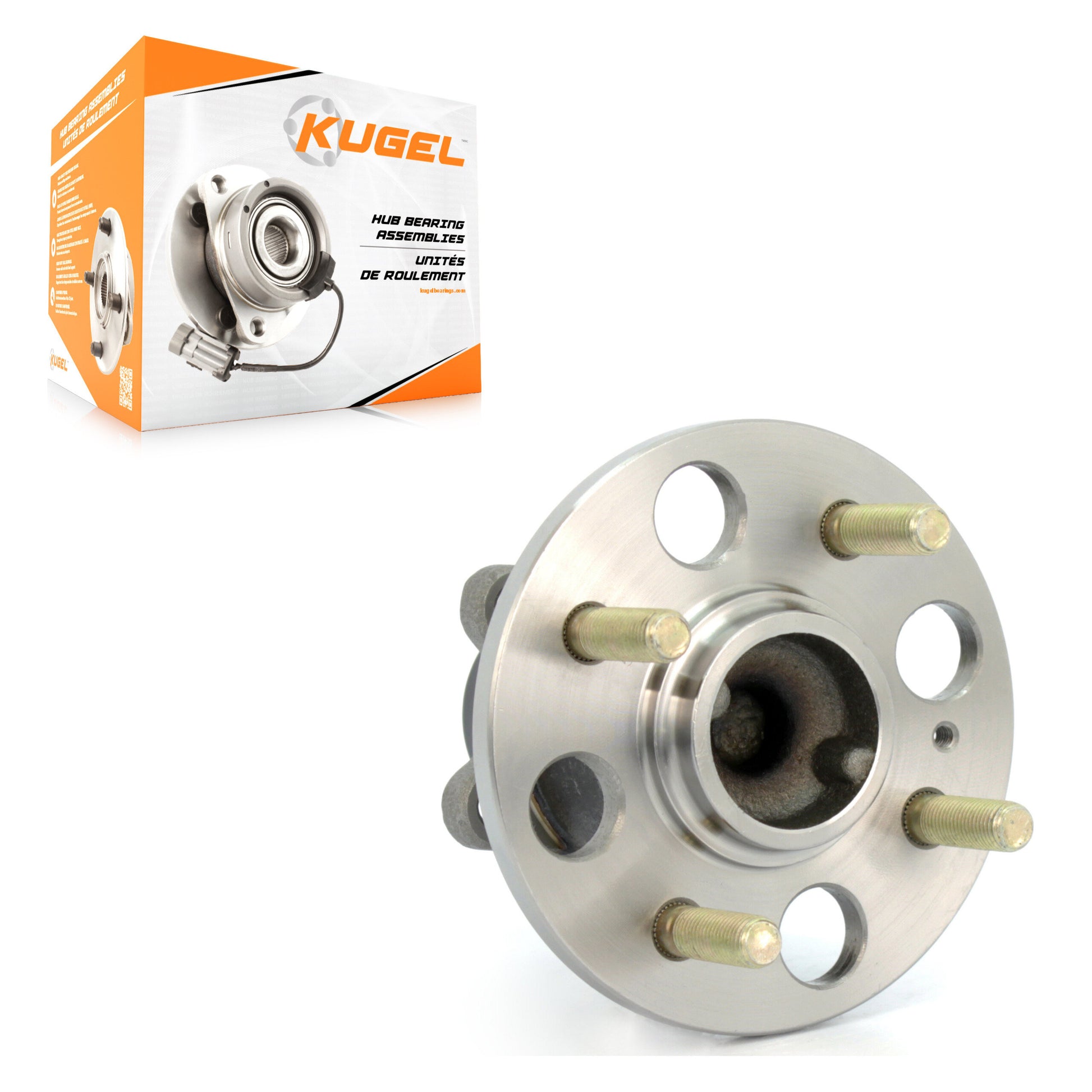 Kugel 70-512324 Wheel Bearing and Hub Assembly for 2006-2011 Kia Rio5, Hyundai Accent, Kia Rio - Rear