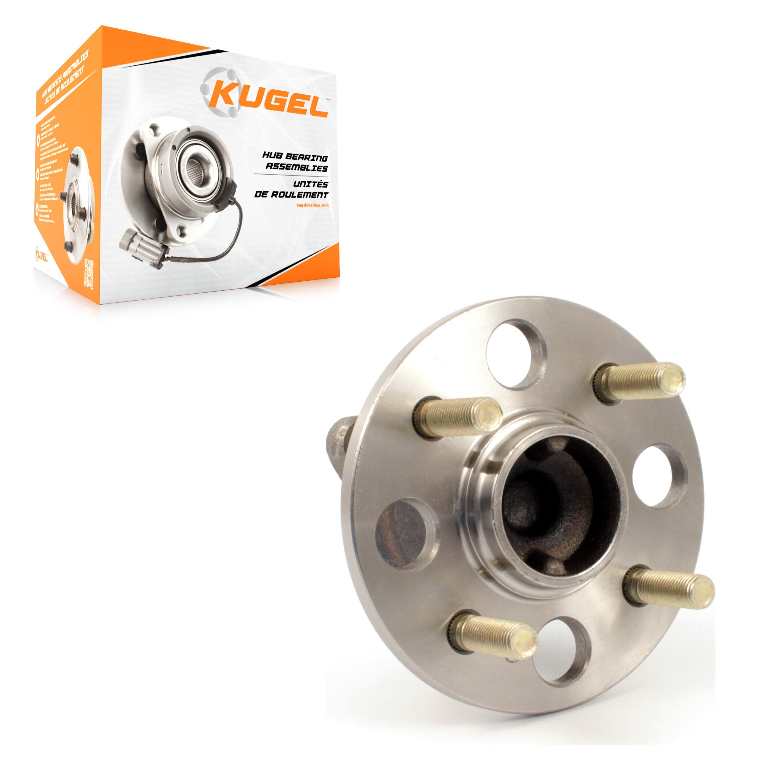 Kugel 70-512325 Wheel Bearing and Hub Assembly for 2006-2011 Hyundai Accent, Kia Rio, Kia Rio5 - Rear
