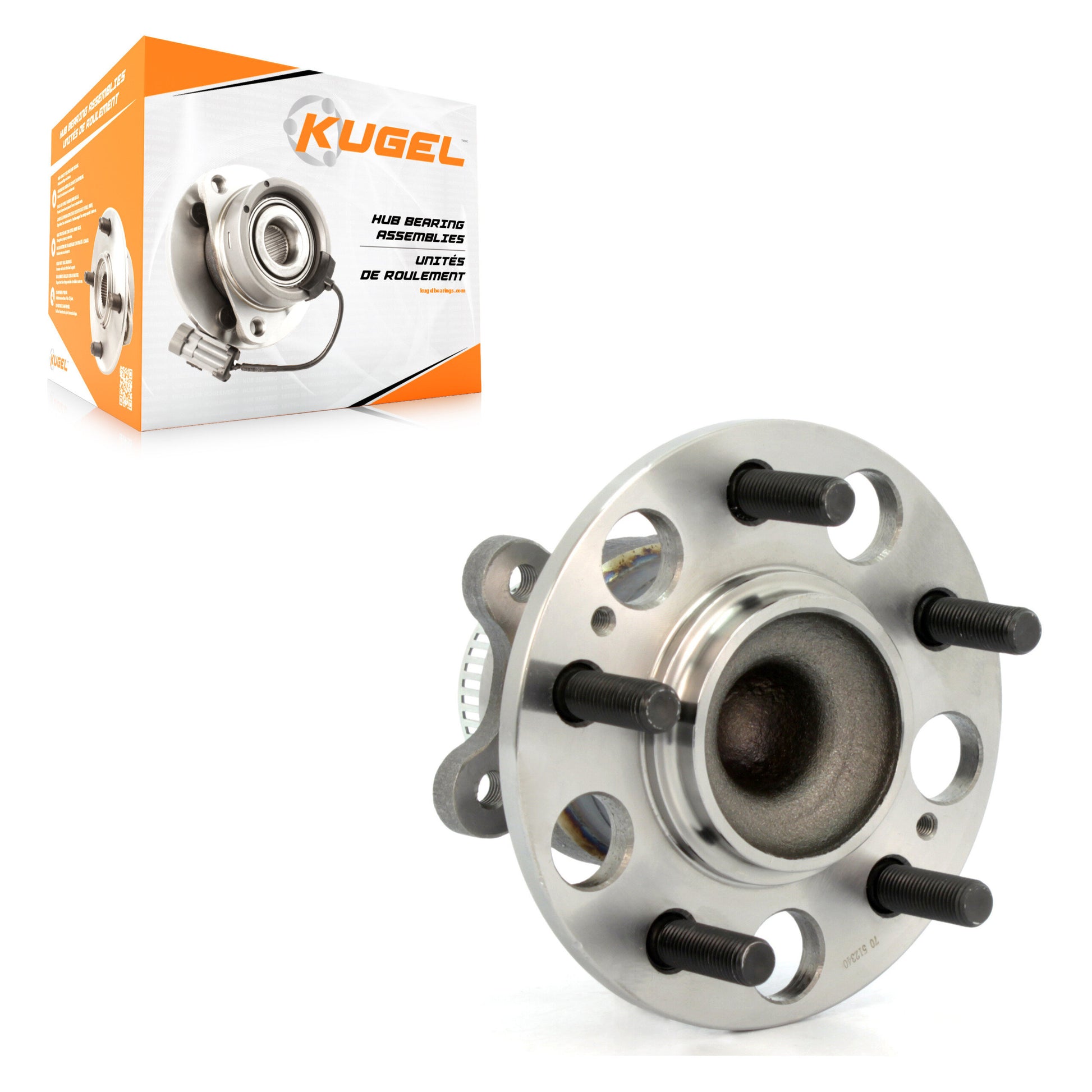 Kugel 70-512340 Wheel Bearing and Hub Assembly for 2007-2012 Hyundai Elantra - Rear