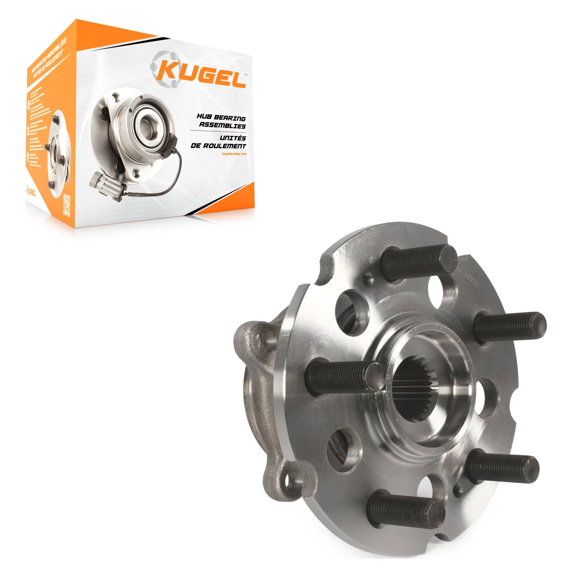 Kugel 70-512342 Wheel Bearing and Hub Assembly for 2007-2015 Acura ZDX, Honda Pilot, Acura MDX - Rear