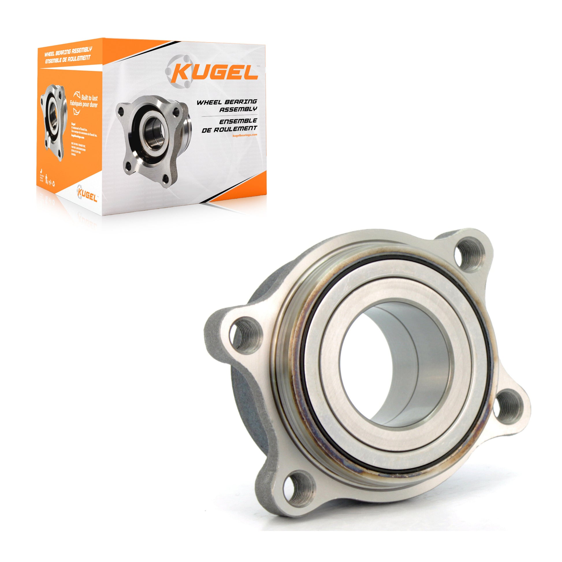 Kugel 70-512346 Wheel Bearing Assembly for 2003-2009 INFINITI G35, Nissan 350Z - Rear